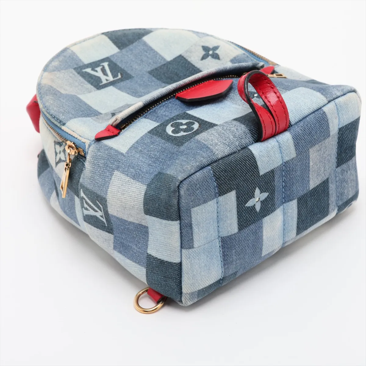 Monogram Denim Palm Springs Mini M45043 CA0220 Blue — view 4