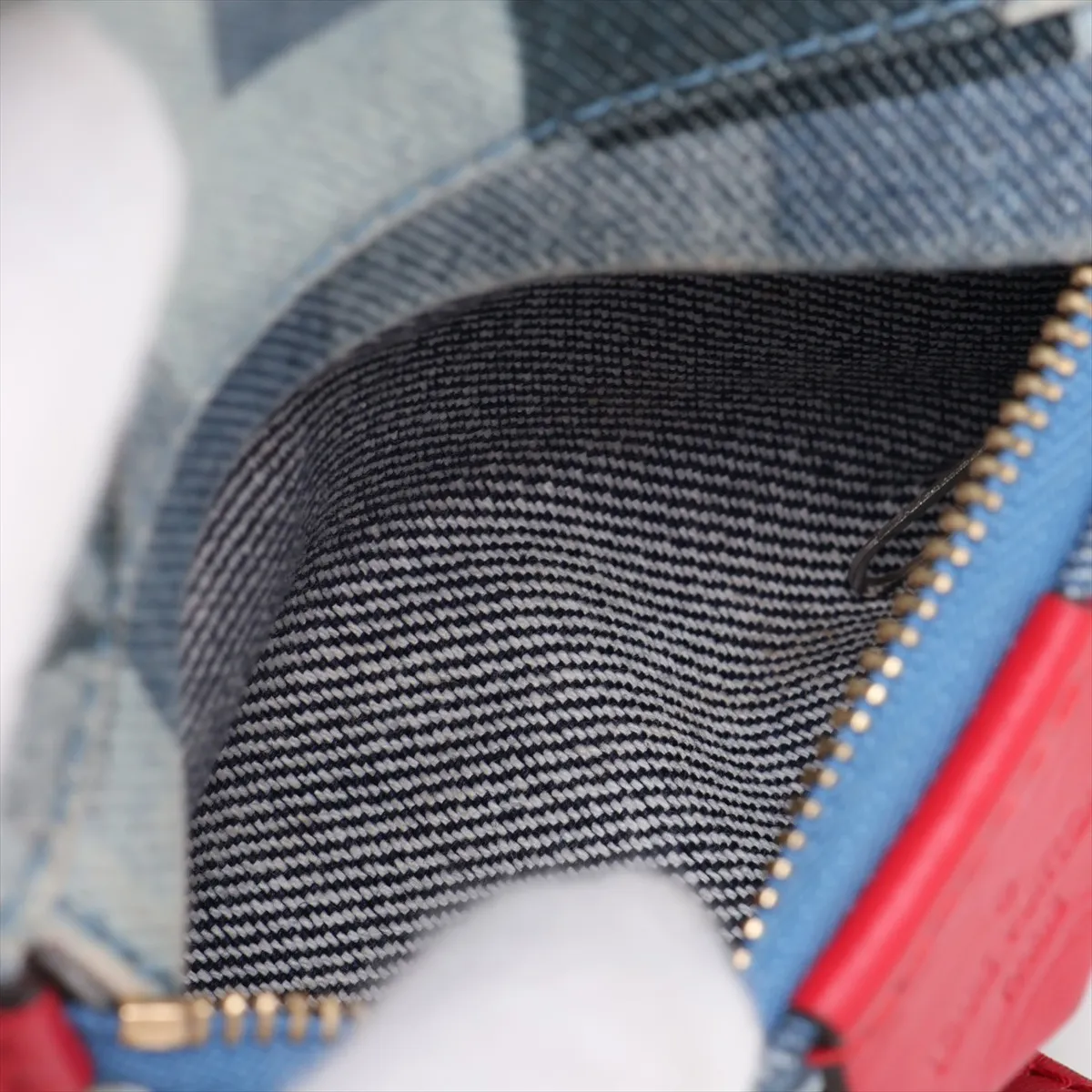 Monogram Denim Palm Springs Mini M45043 CA0220 Blue — view 10