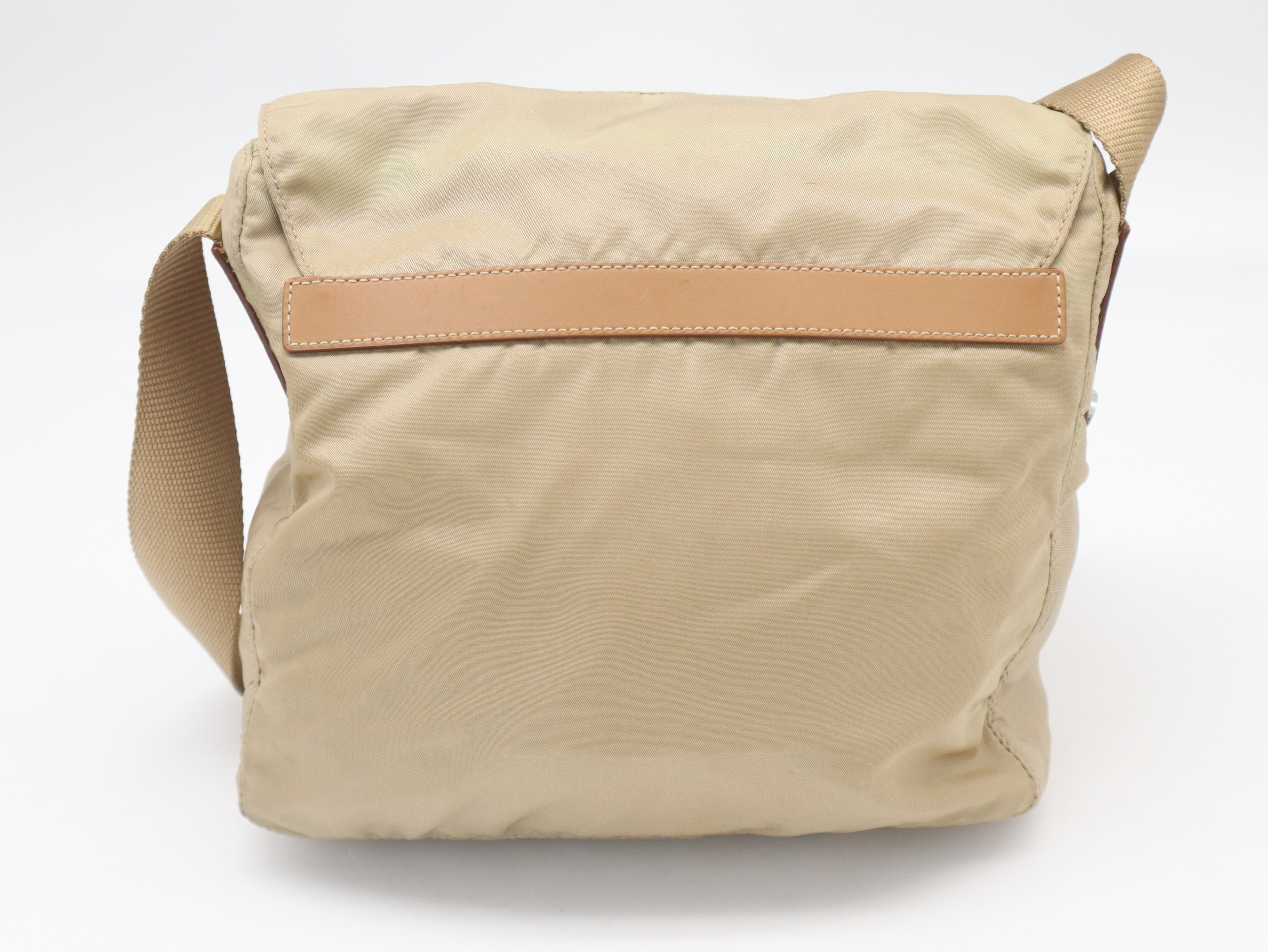 BT8994 Nylon Beige Shoulder Bag — view 2