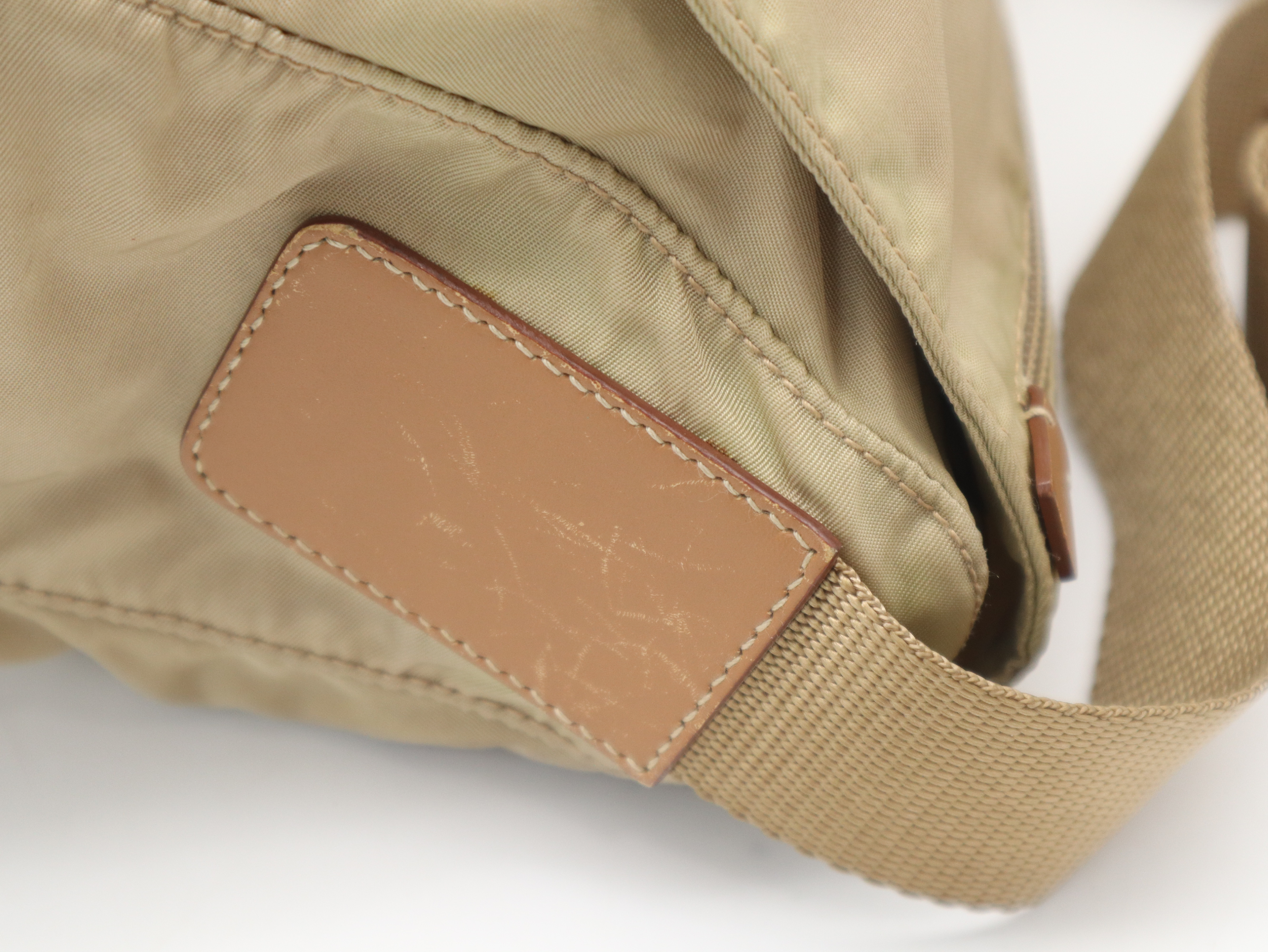 BT8994 Nylon Beige Shoulder Bag — view 7