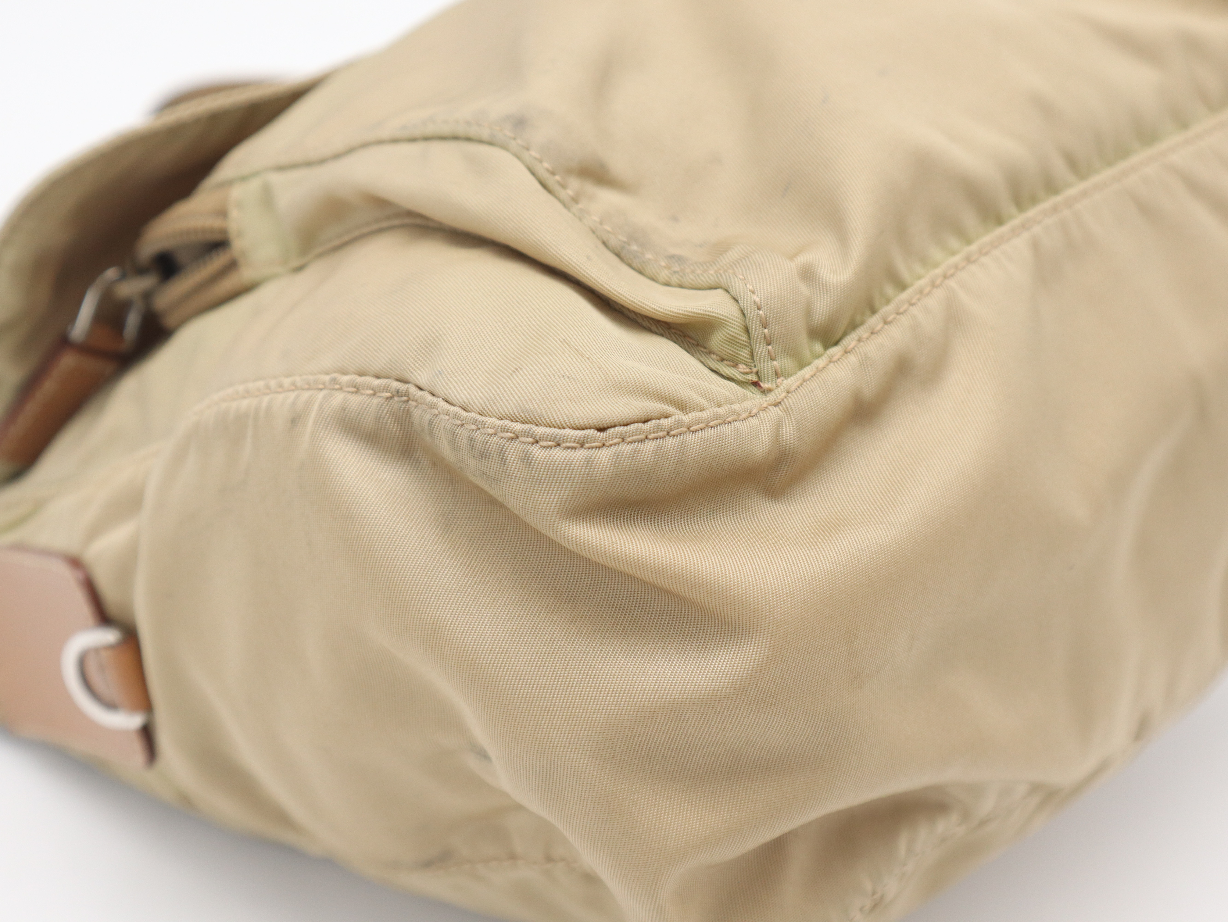 BT8994 Nylon Beige Shoulder Bag — view 9