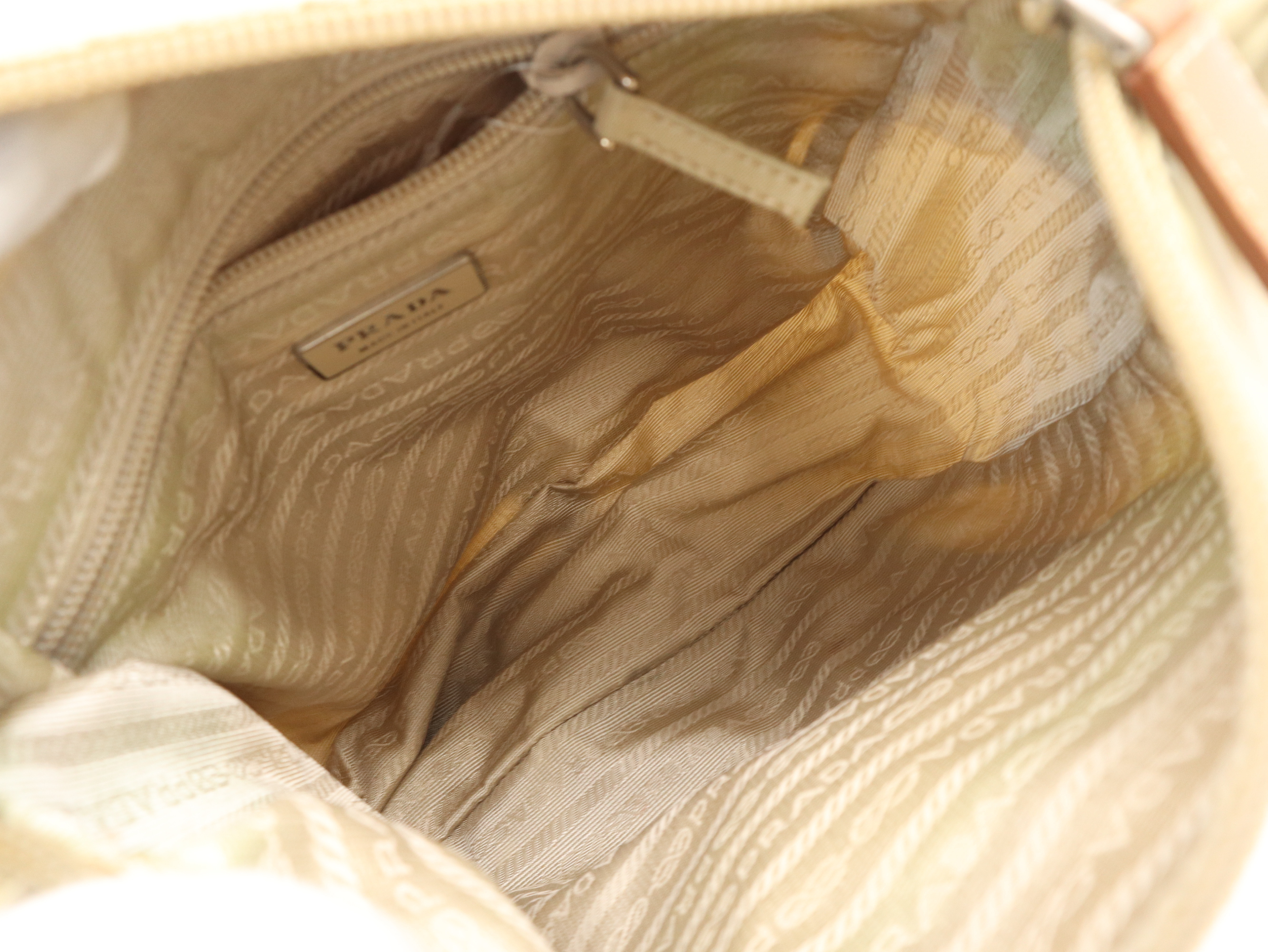 BT8994 Nylon Beige Shoulder Bag — view 10