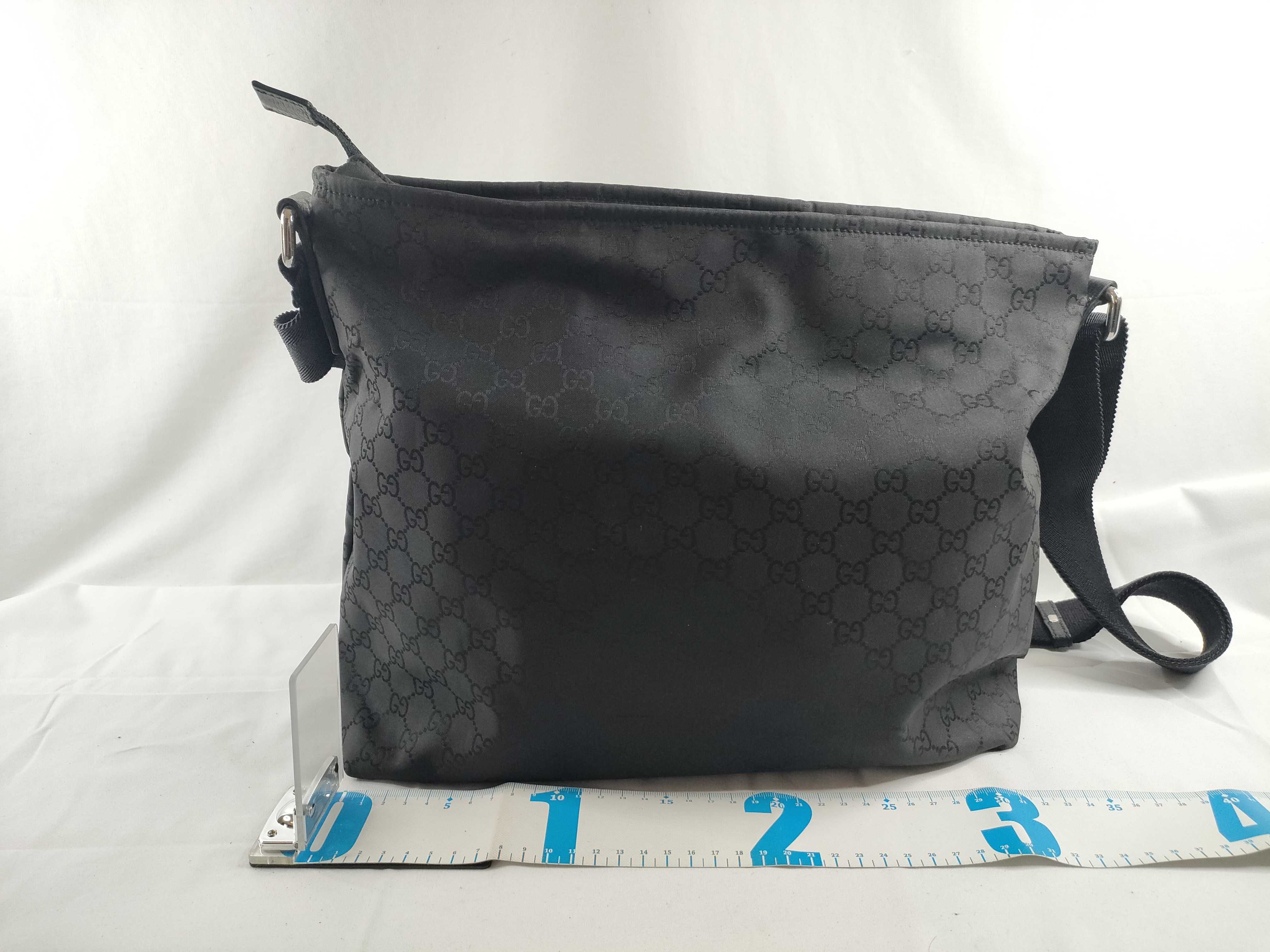 Shoulder Tote Bag GG Nylon Black Shoulder Bag — view 2