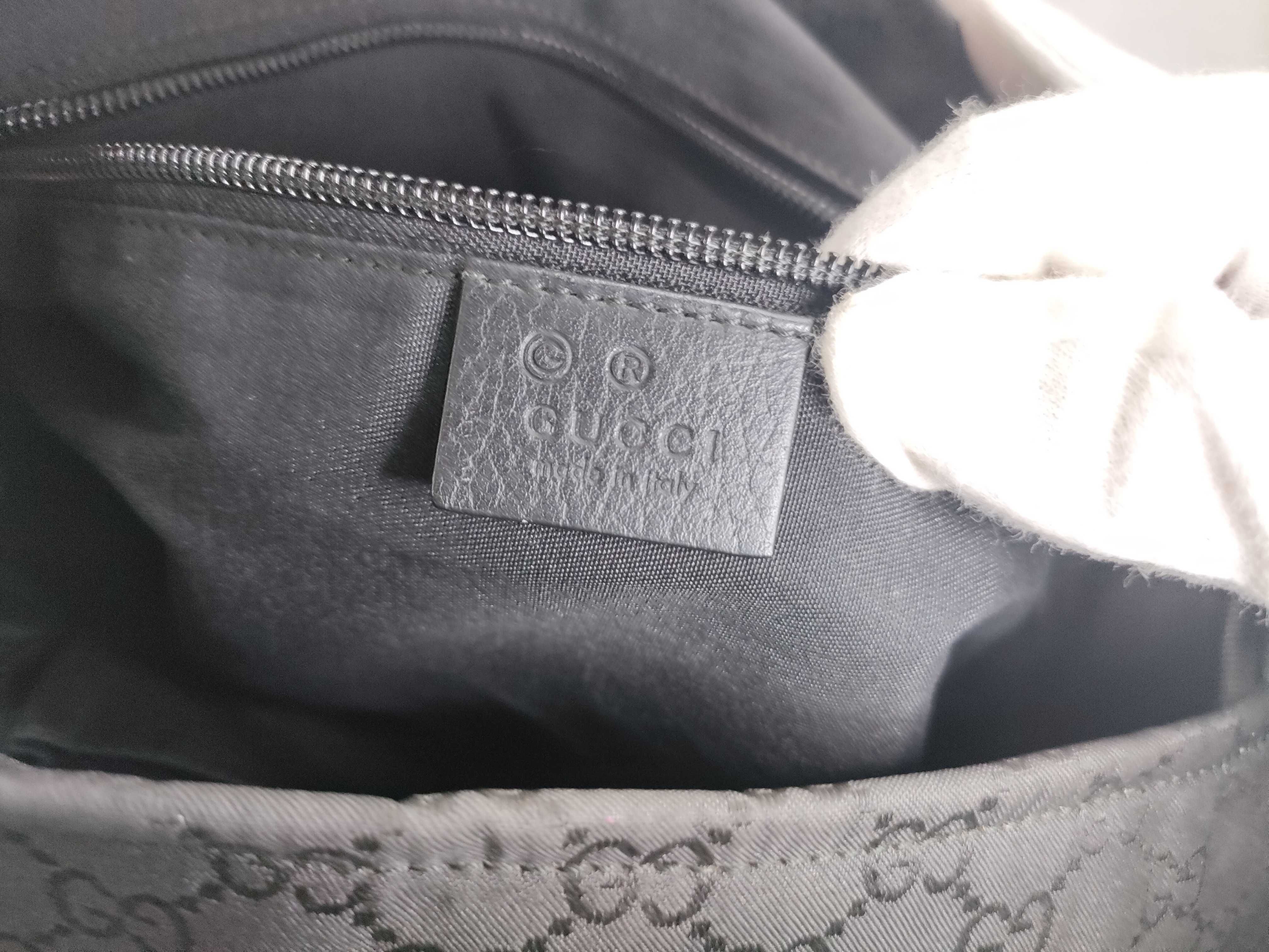 Shoulder Tote Bag GG Nylon Black Shoulder Bag — view 13