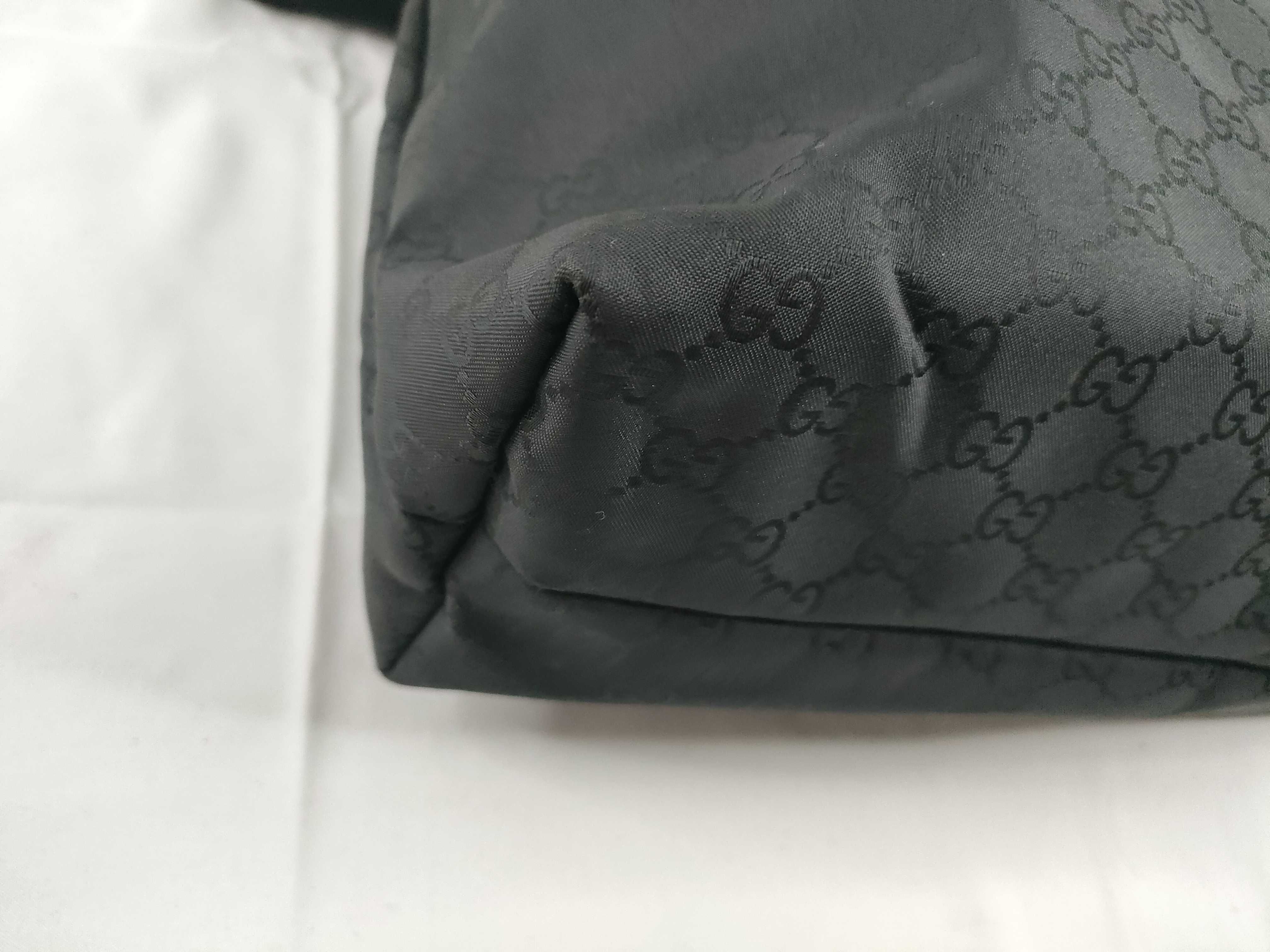 Shoulder Tote Bag GG Nylon Black Shoulder Bag — view 3