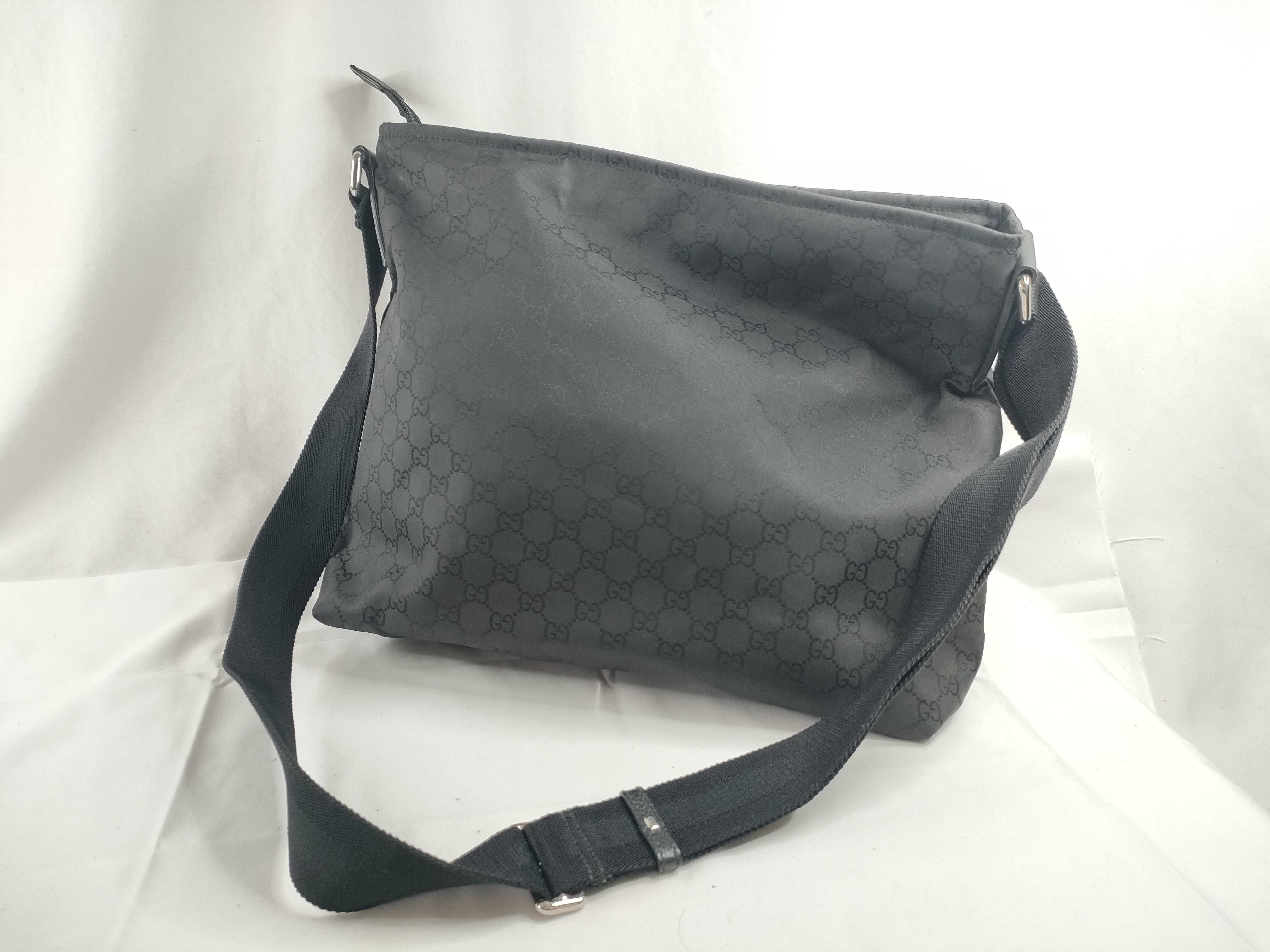 Shoulder Tote Bag GG Nylon Black Shoulder Bag — view 6