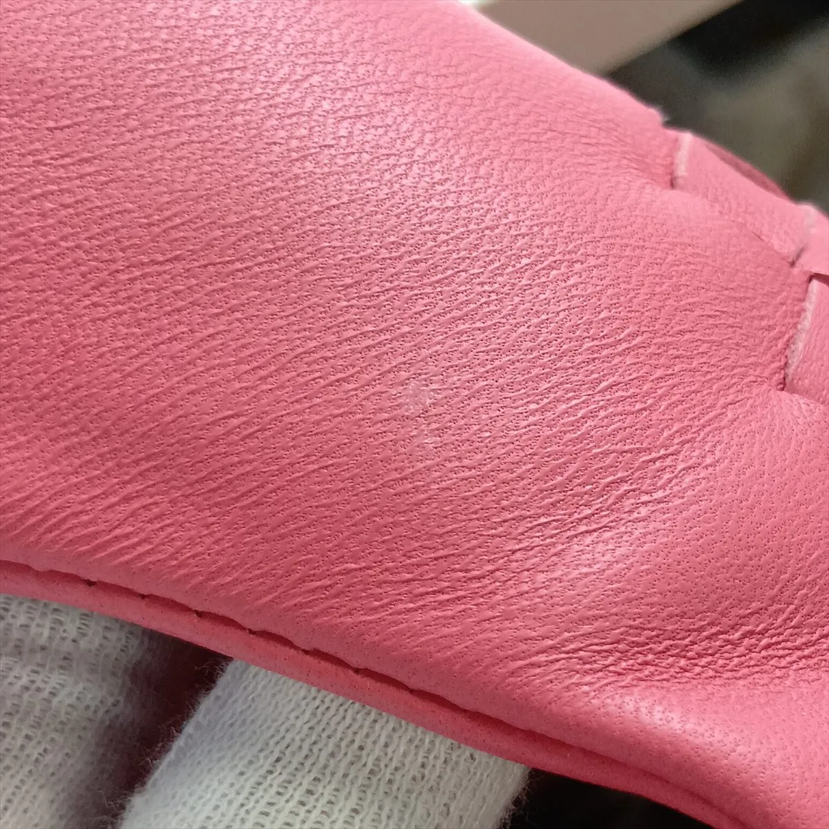 Intrecciato Campana Leather Handbag, Pink, 125787 — view 11