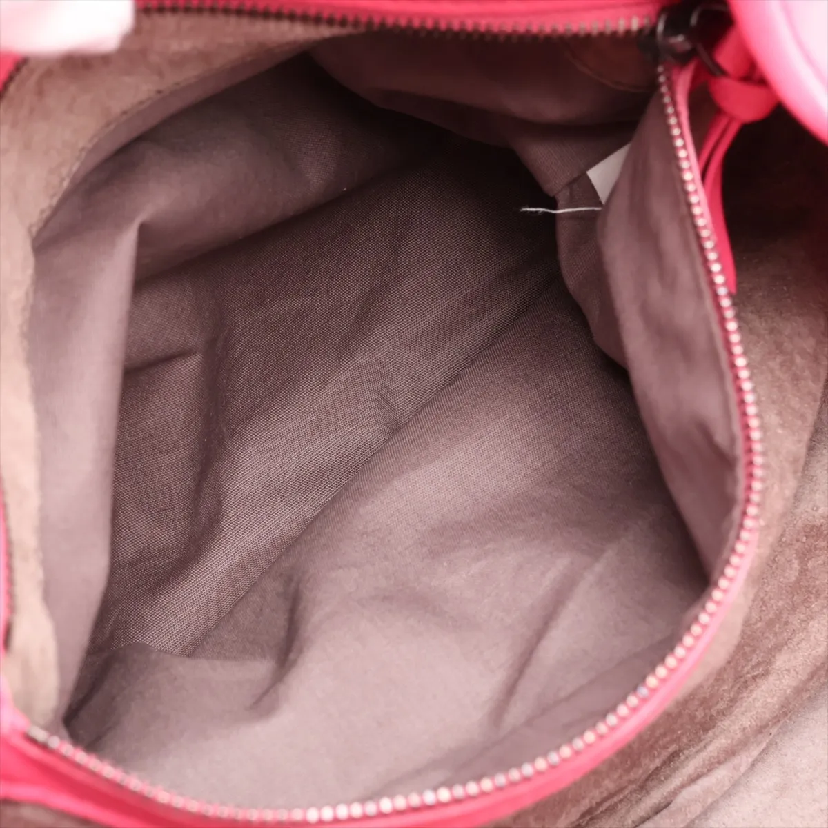 Intrecciato Campana Leather Handbag, Pink, 125787 — view 8
