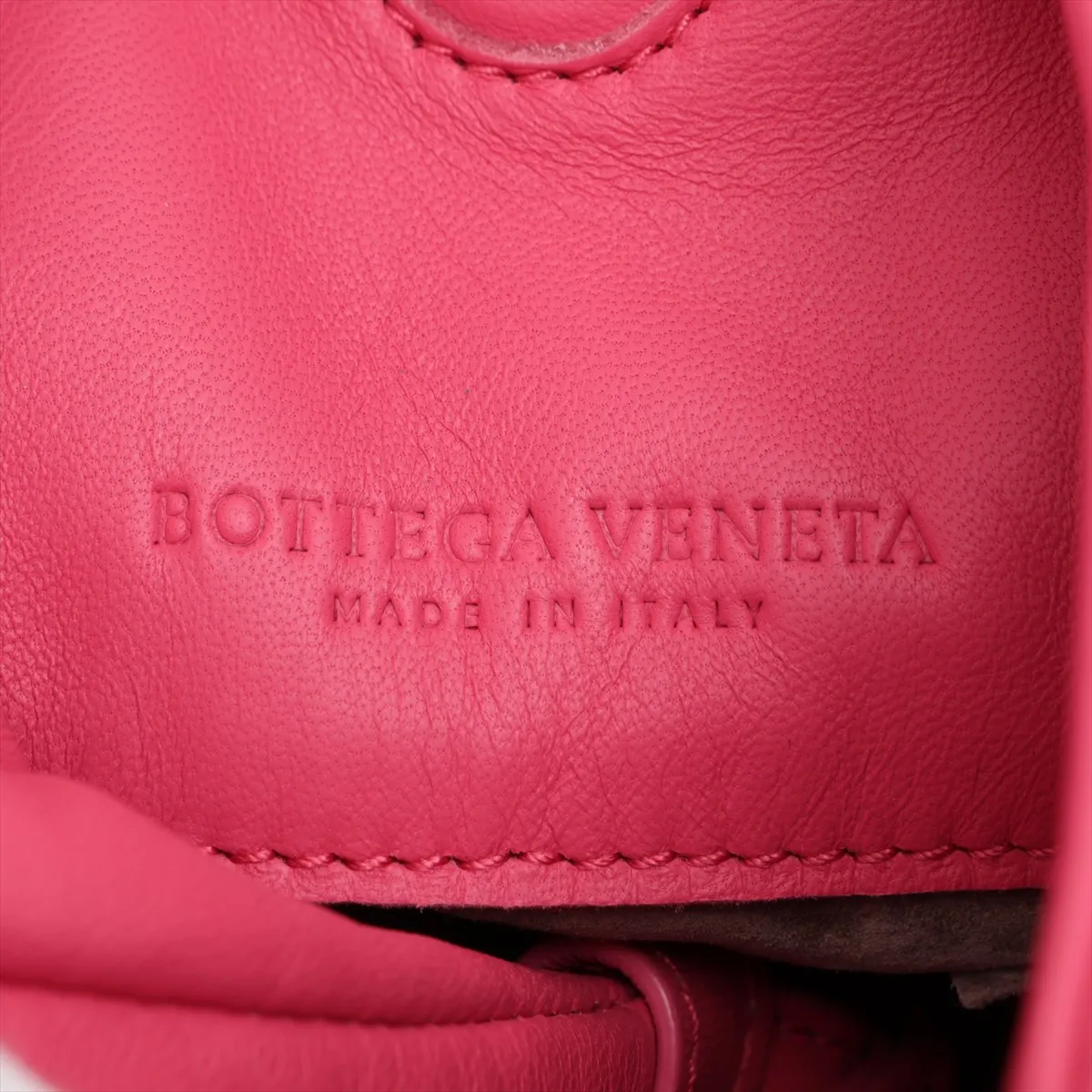 Intrecciato Campana Leather Handbag, Pink, 125787 — view 9