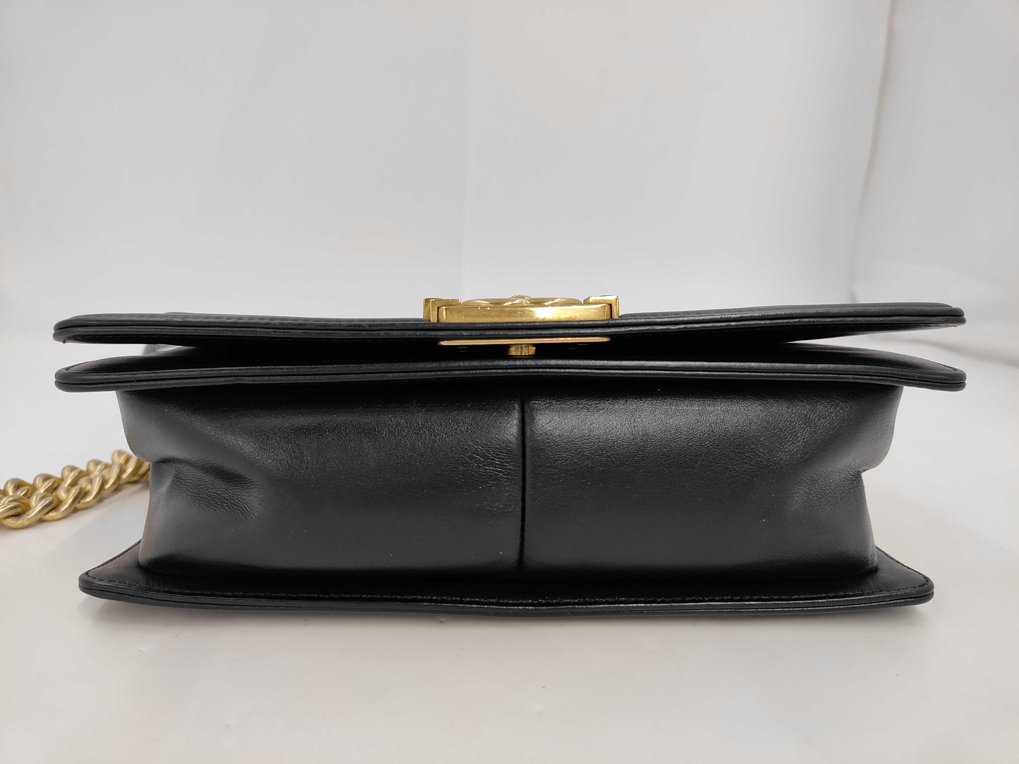 Boy Chanel Chevron V-stitch Chain Shoulder Bag, with seal and card, serial number in the 22s range. — view 8