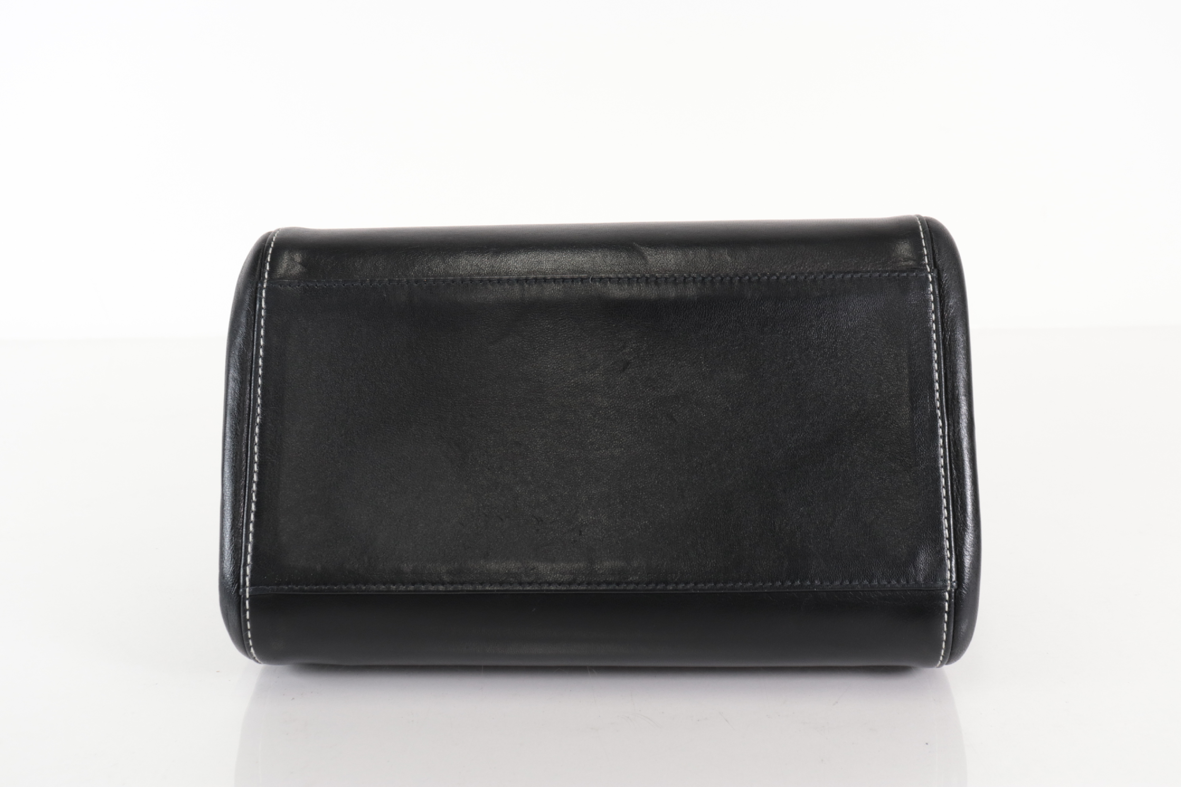 Enamel x Lambskin Silver Hardware Bicolor Chain Shoulder Bag (Serial Number 6) — view 7