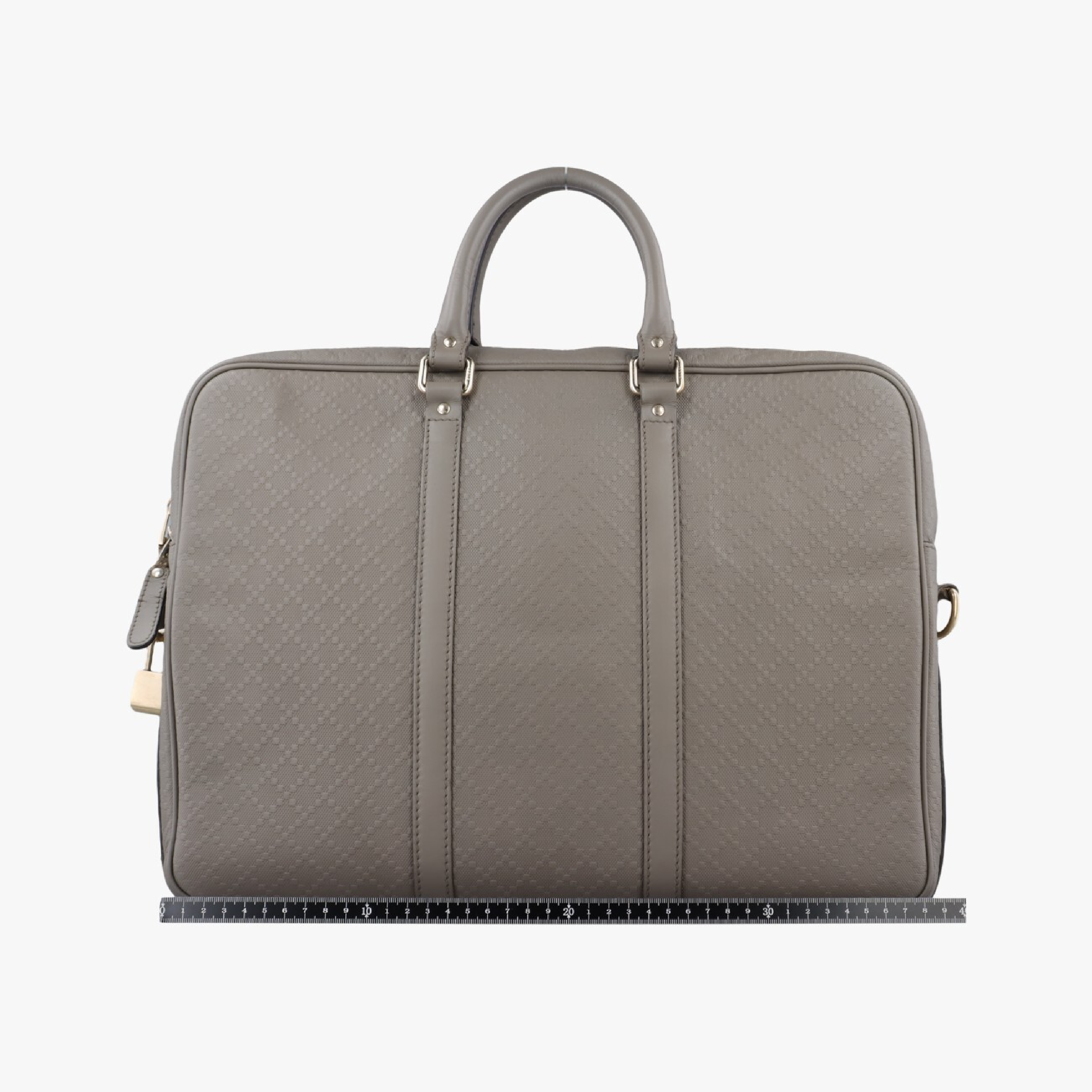 Diamante Grey Leather Shoulder Bag 208463 I017758813 — view 2