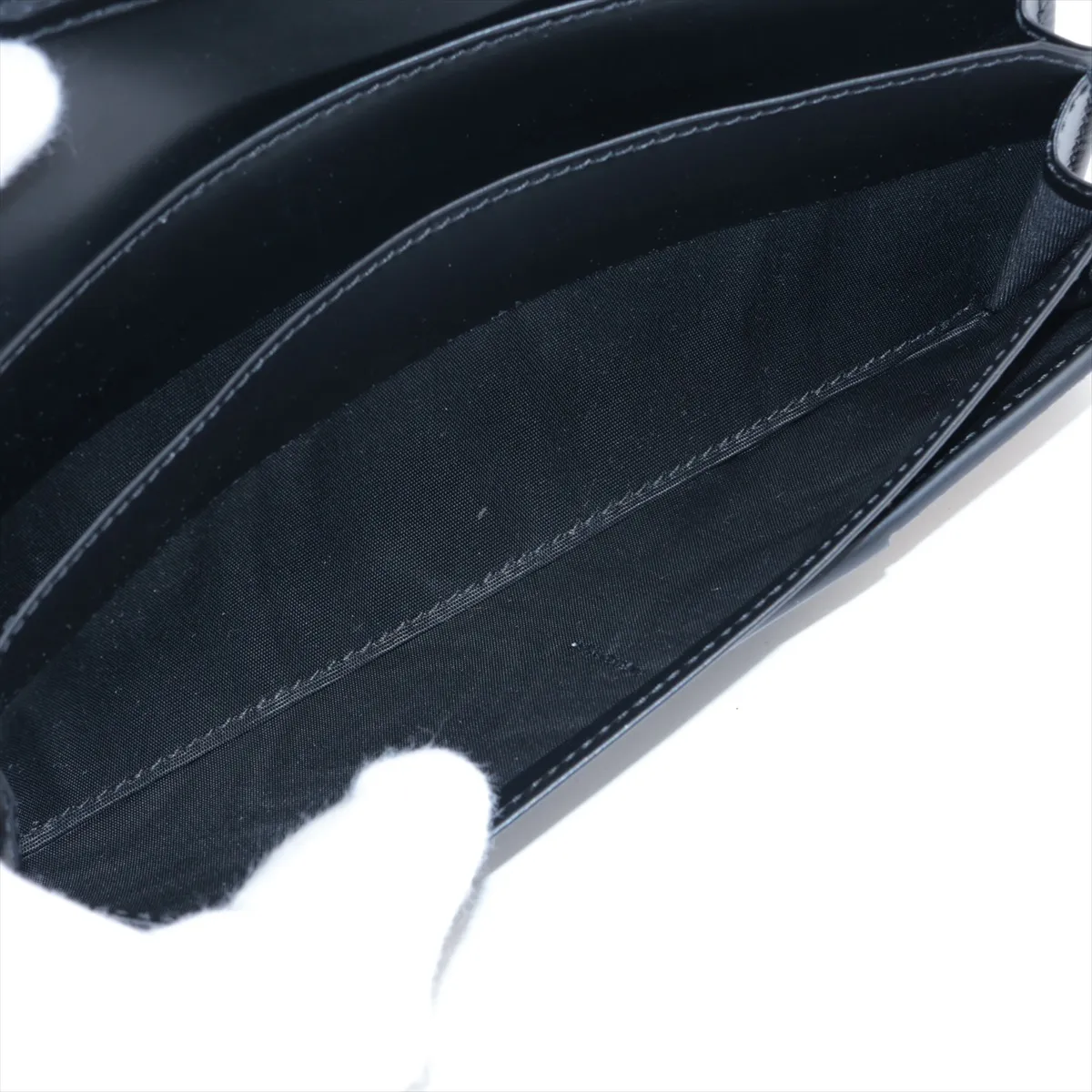 GG Supreme PVC x Leather Long Wallet, Brown x Black, 779878, with Ⓖ stamp. — view 6