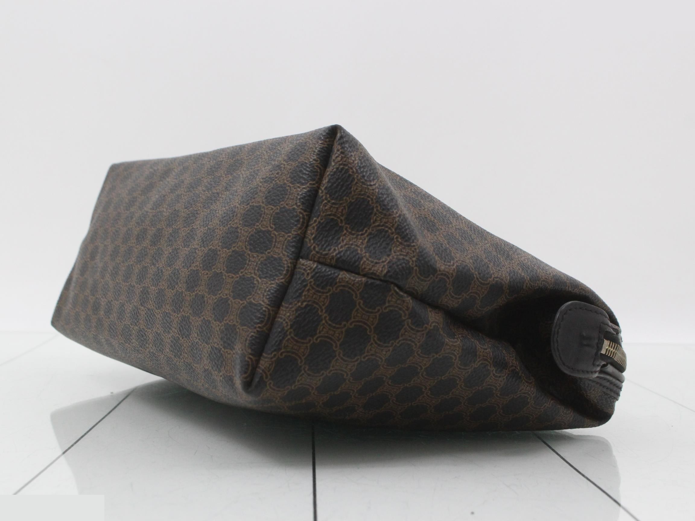 Macadam Clutch Bag, PVC/Leather, Black — view 6