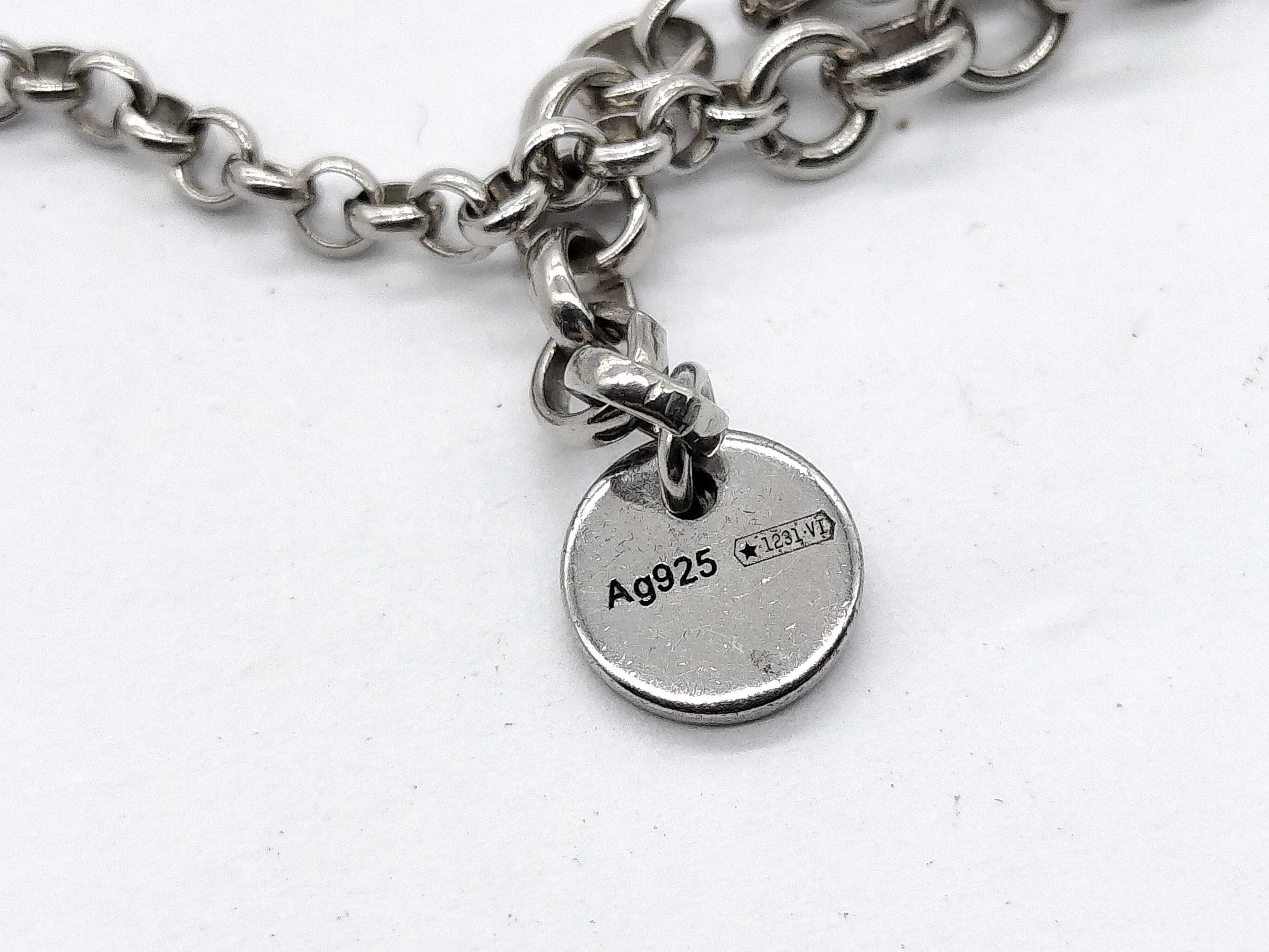 Interlocking Necklace, 925 Sterling Silver, 7.5g, Item Number 455535 — view 5