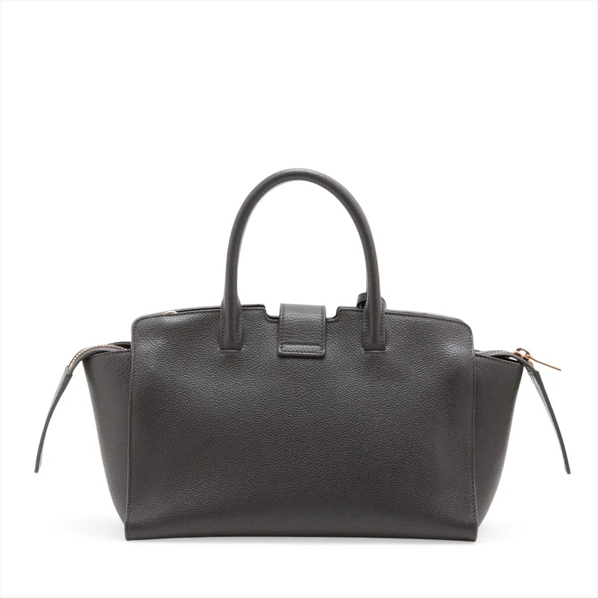 Downtown Cabas Leather 2-Way Handbag, Gray, 635346 — view 2