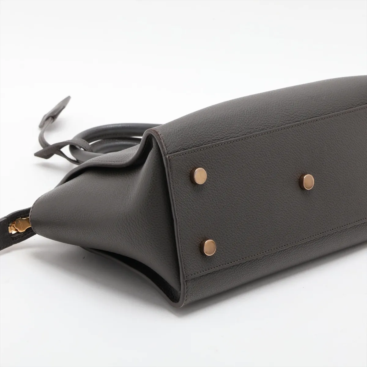 Downtown Cabas Leather 2-Way Handbag, Gray, 635346 — view 4