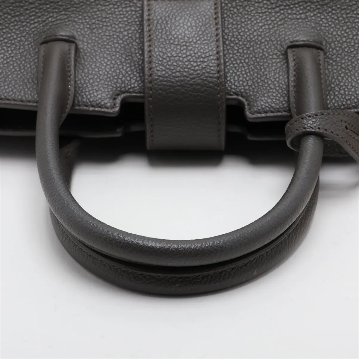Downtown Cabas Leather 2-Way Handbag, Gray, 635346 — view 5