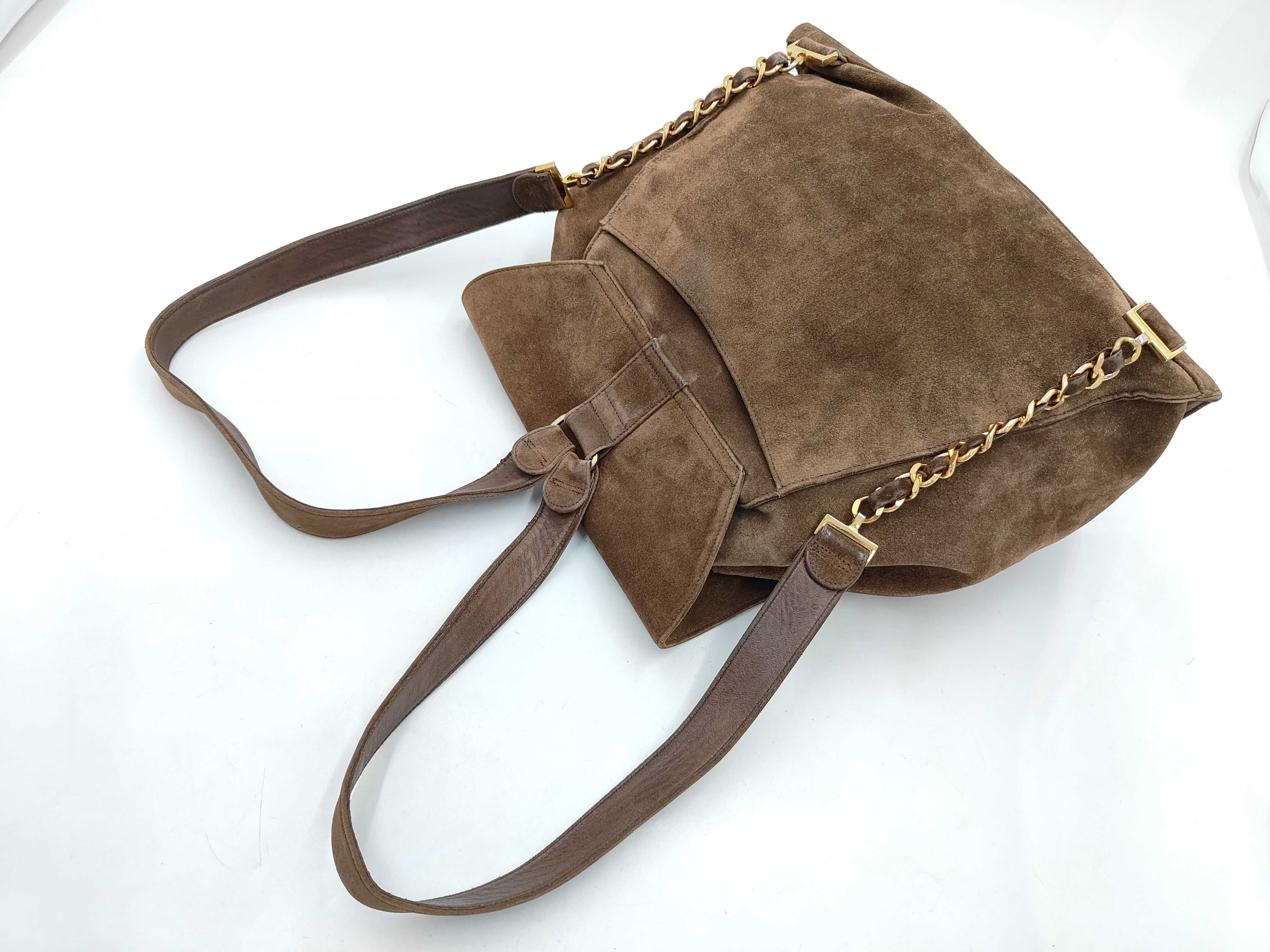 Coco Mark Backpack, Suede, Brown, Series 1 Backpack — view 8