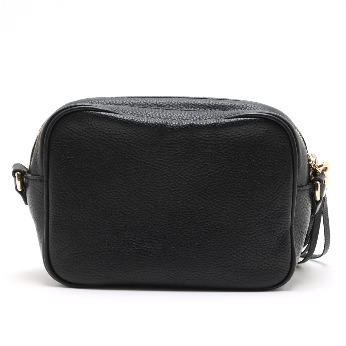 Soho Leather Shoulder Bag, Black, 308364 — view 2