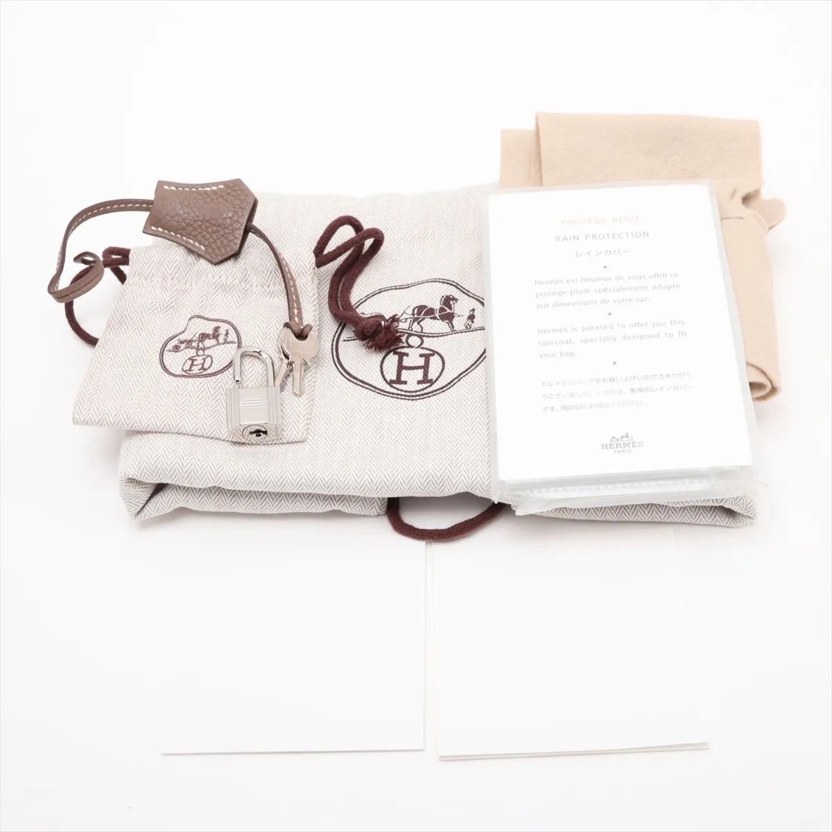 [Individually packaged] Hermes Birkin 30 Letournée Togo Etoupe Silver Hardware (Stamp unclear) — view 11