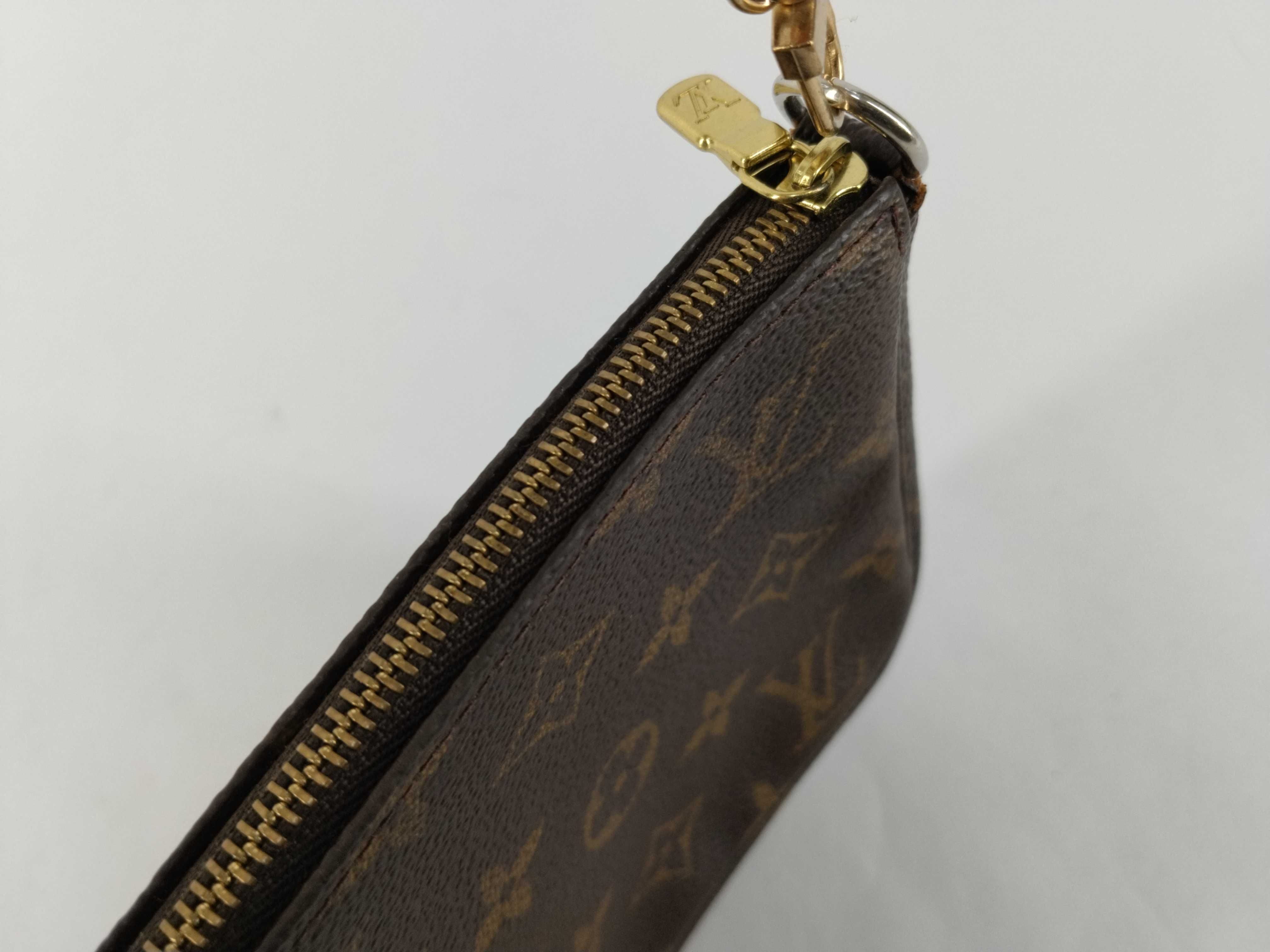 Monogram Vuitton M51980 Pochette Accessoires Pouch Monogram Canvas Brown Pouch — view 9