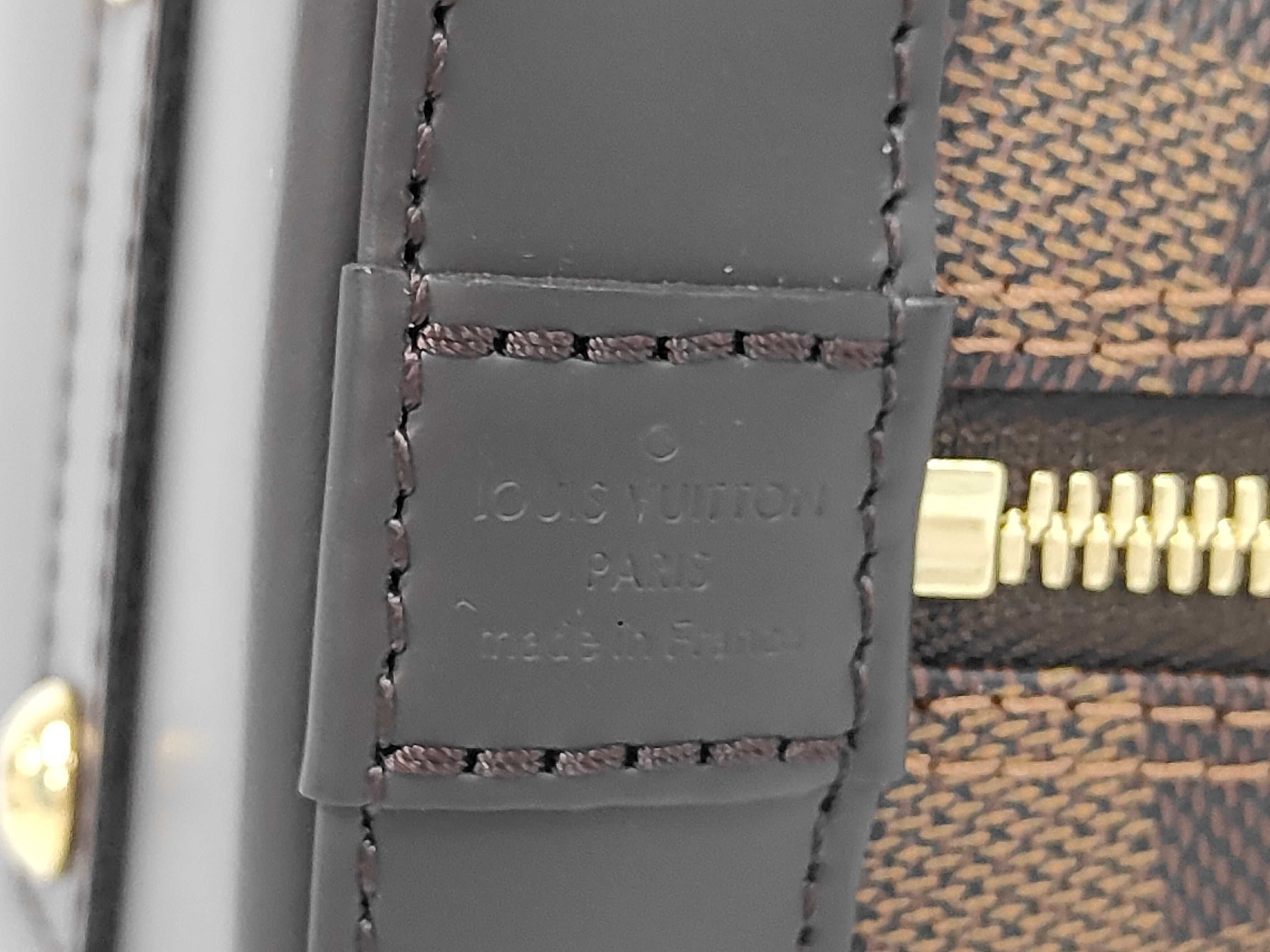N41221 Damier Alma BB Handbag (RFID detected, includes shoulder strap, clochette, padlock, and 2 keys) — view 8