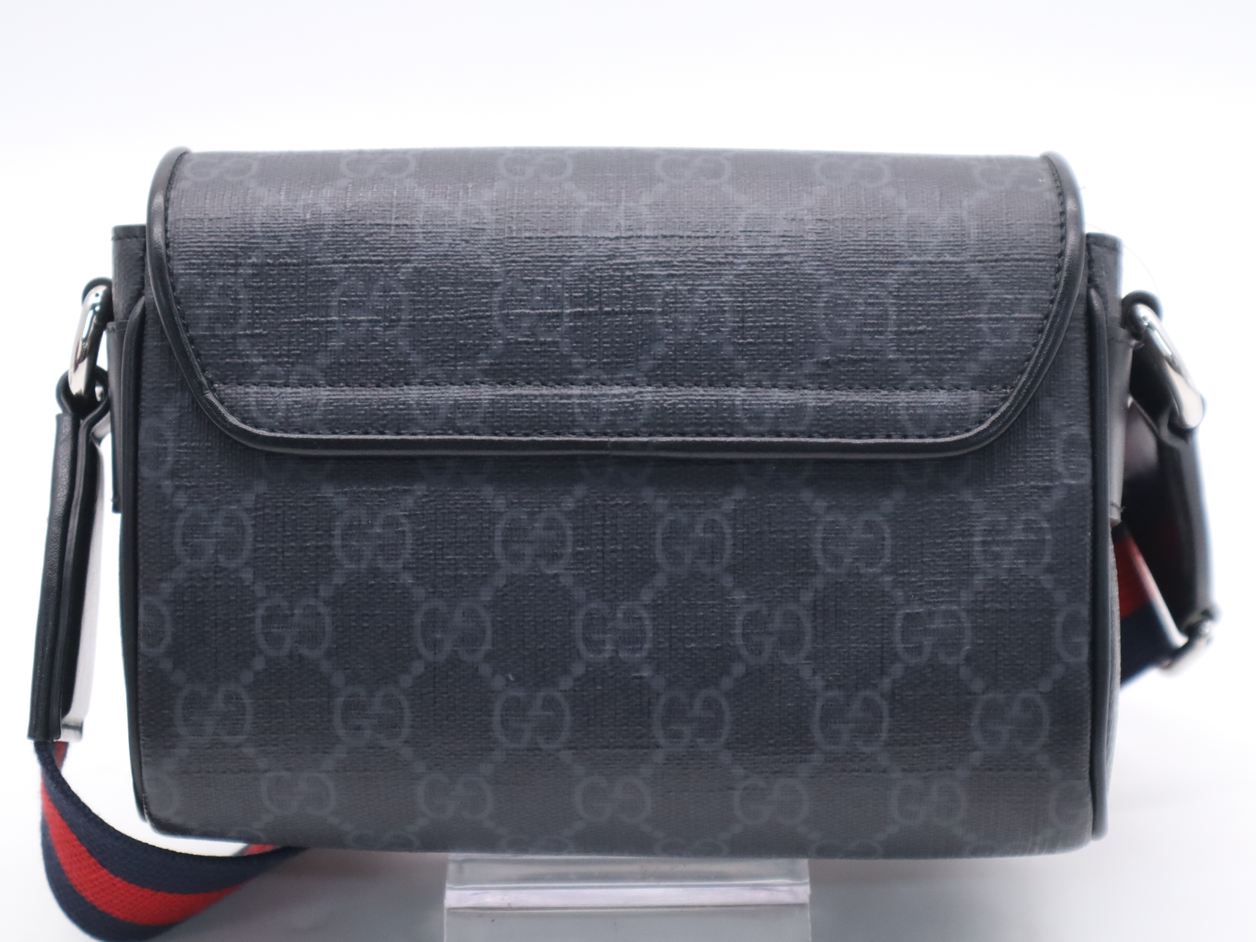 791741 GG Supreme Shoulder Bag for Men, Black, with Box and Dust Bag. — view 2