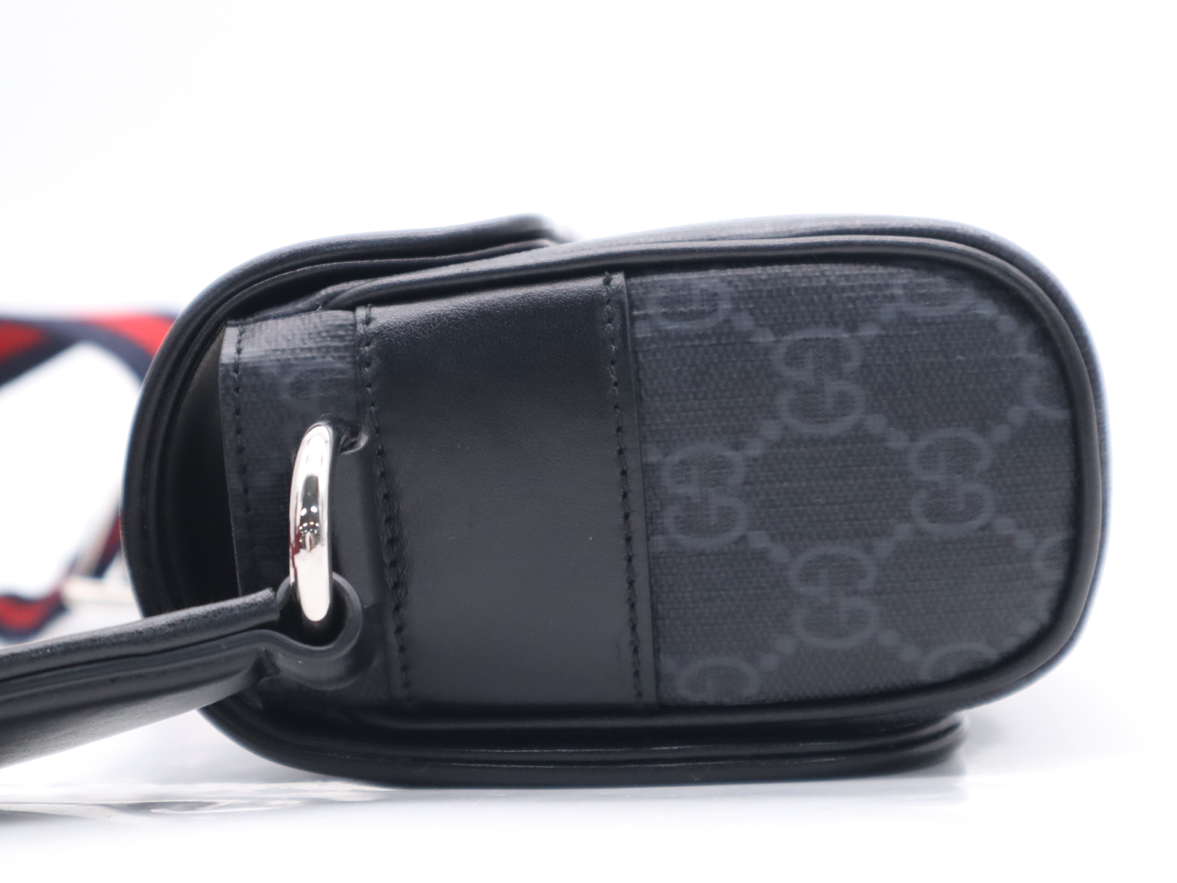 791741 GG Supreme Shoulder Bag for Men, Black, with Box and Dust Bag. — view 3