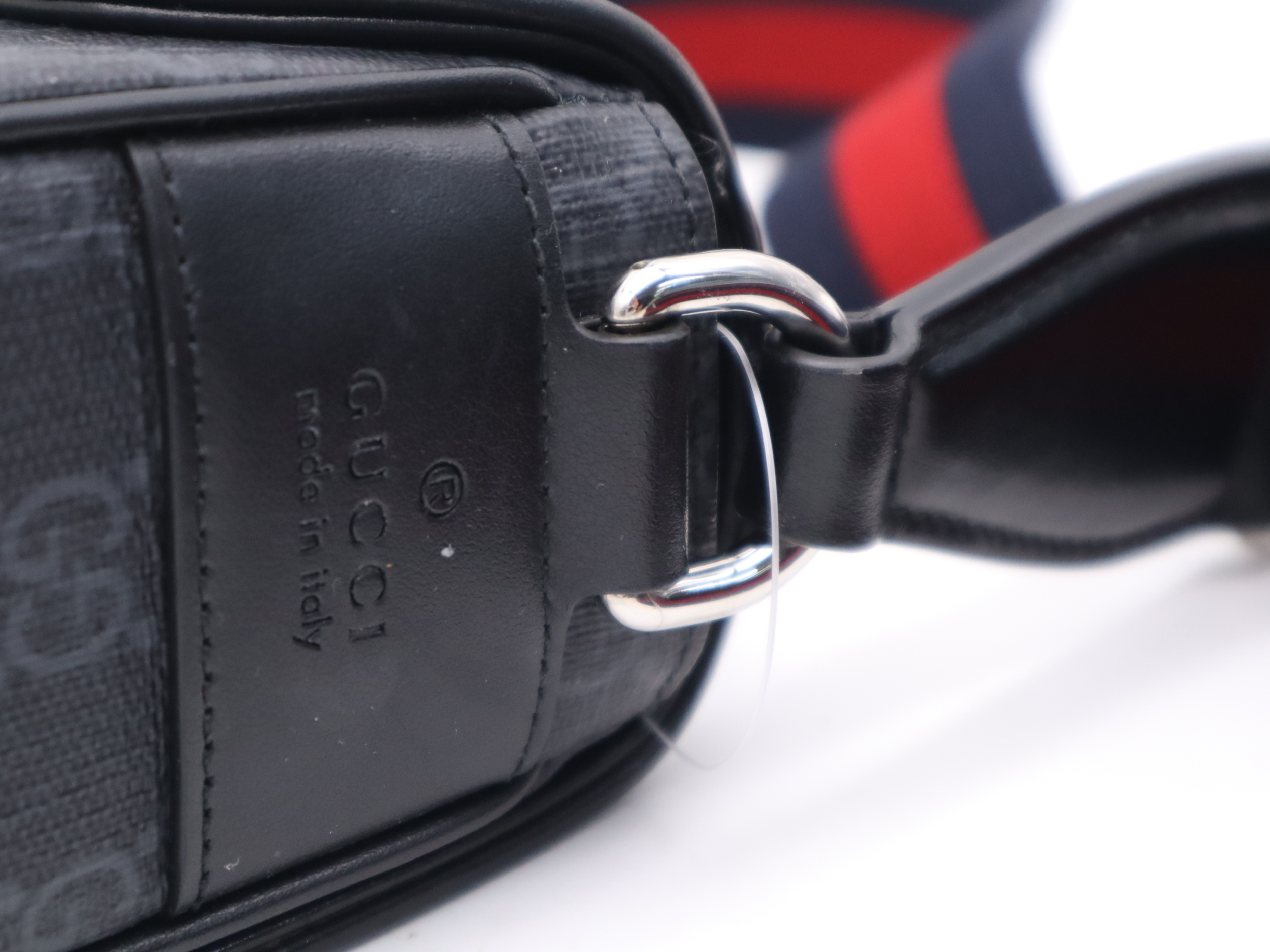 791741 GG Supreme Shoulder Bag for Men, Black, with Box and Dust Bag. — view 8