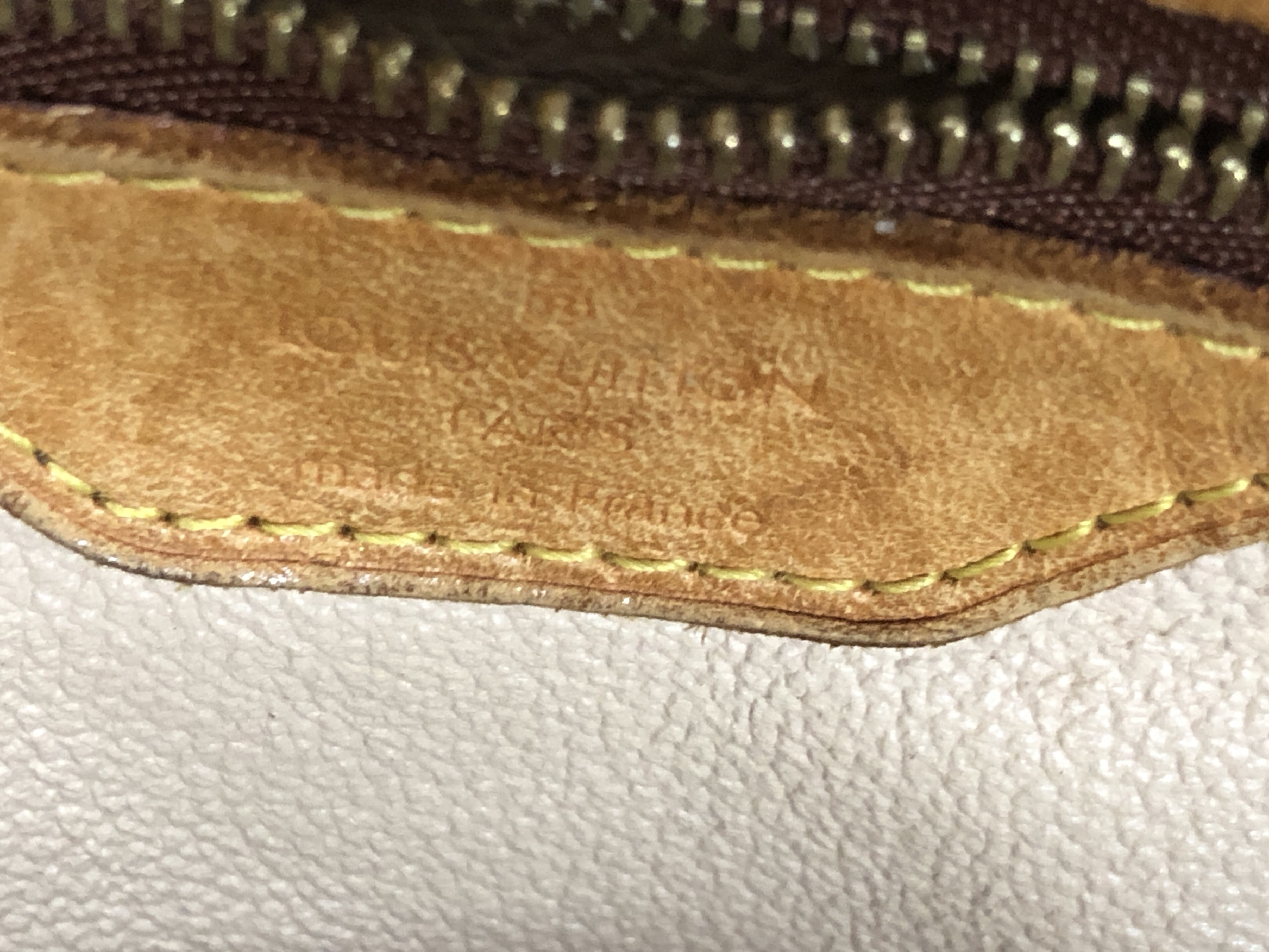 Monogram Bucket GM M42236 FL0065 PVC Brown Tote Bag — view 9