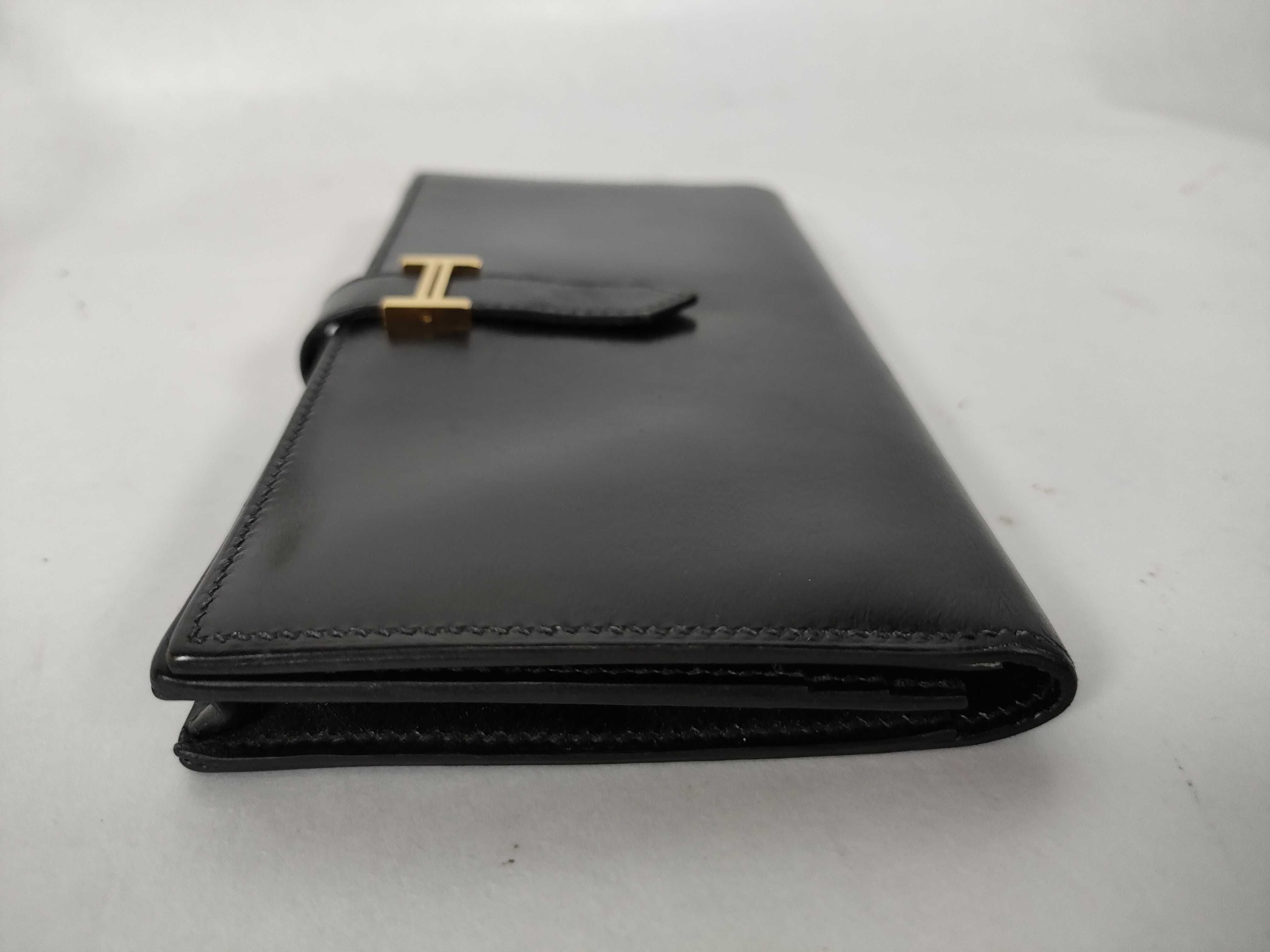 Bearn Soufflé Box Calf Black Wallet — view 5