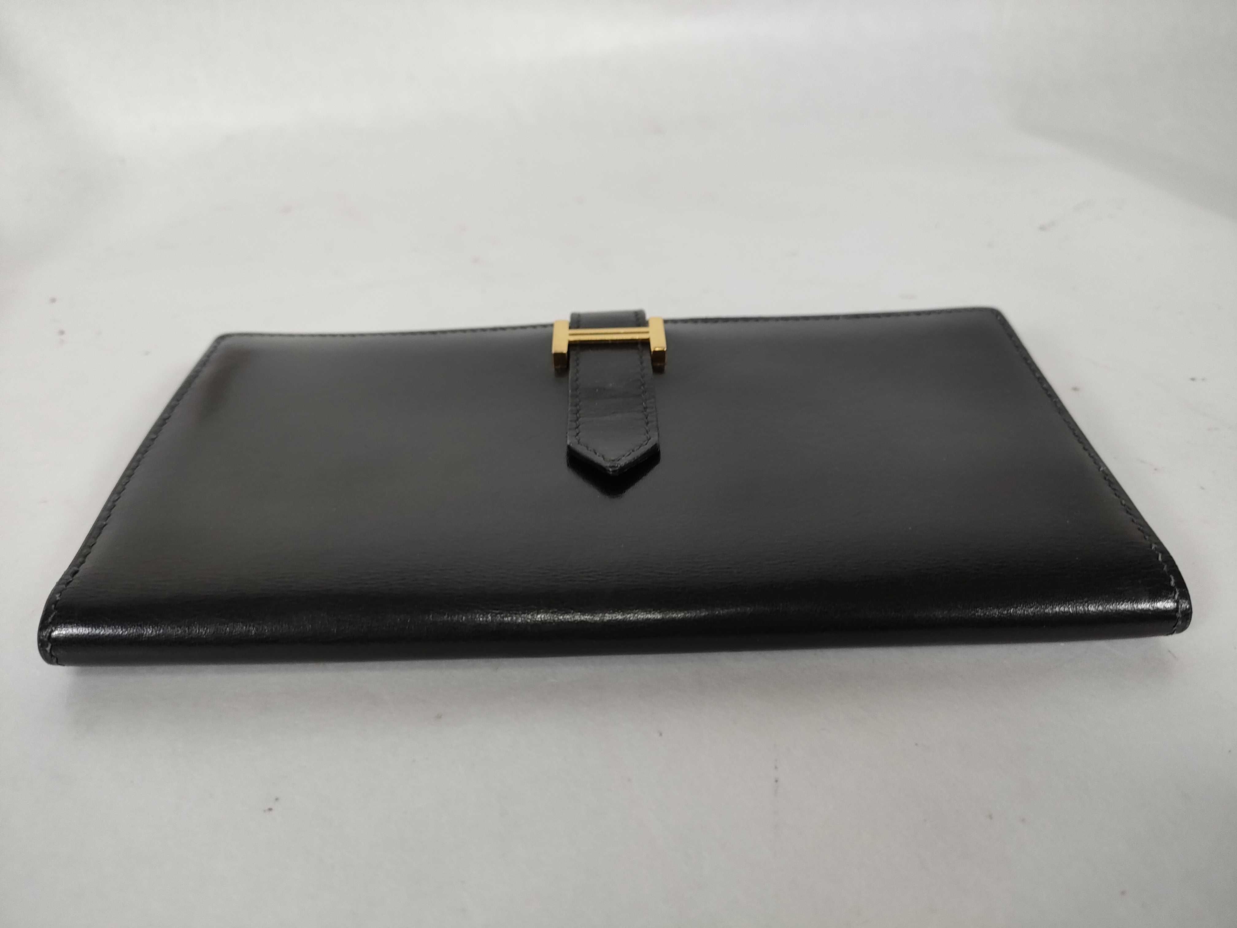Bearn Soufflé Box Calf Black Wallet — view 6