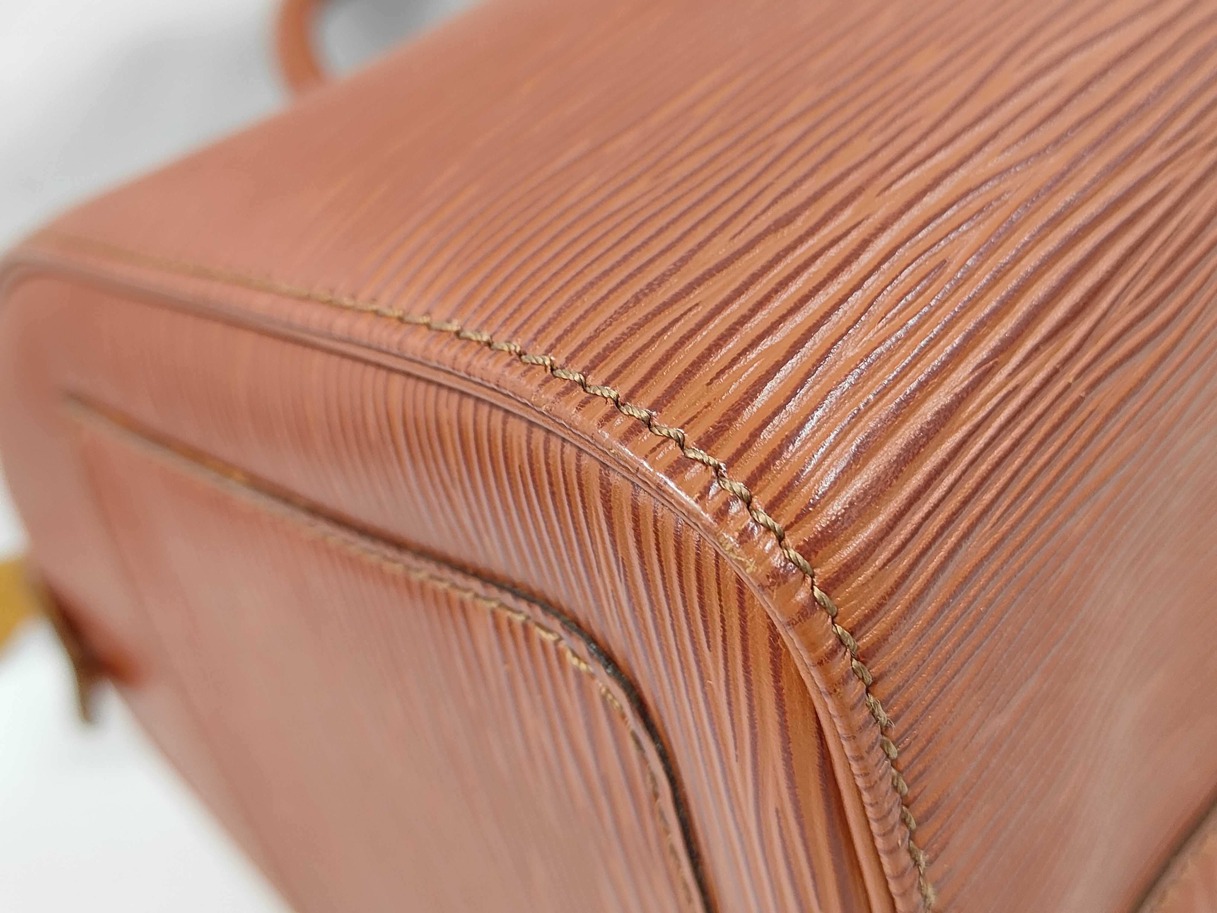 Epi Speedy 30 Handbag Boston Bag Leather Kenya Brown Boston Bag — view 4