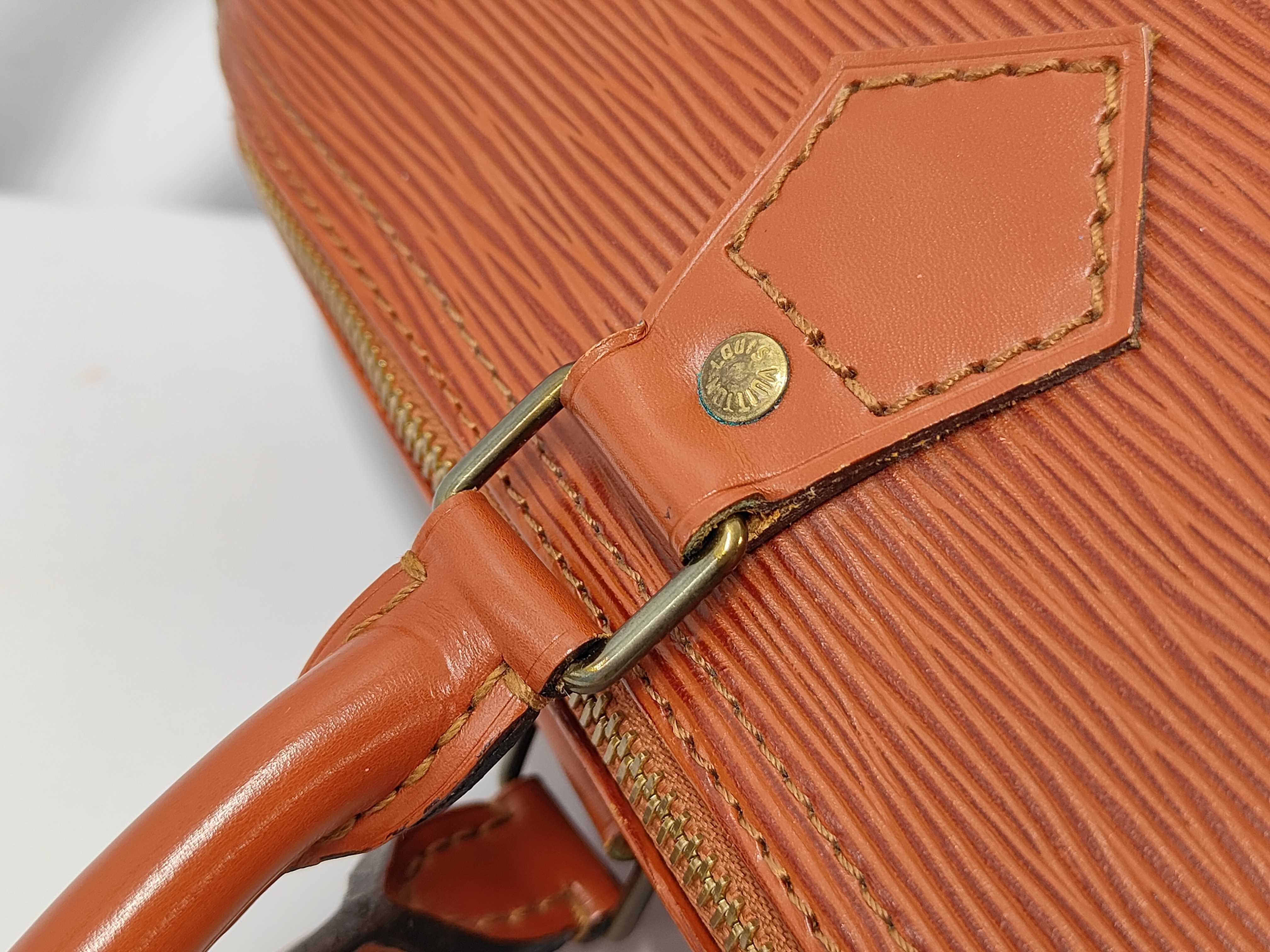 Epi Speedy 30 Handbag Boston Bag Leather Kenya Brown Boston Bag — view 6