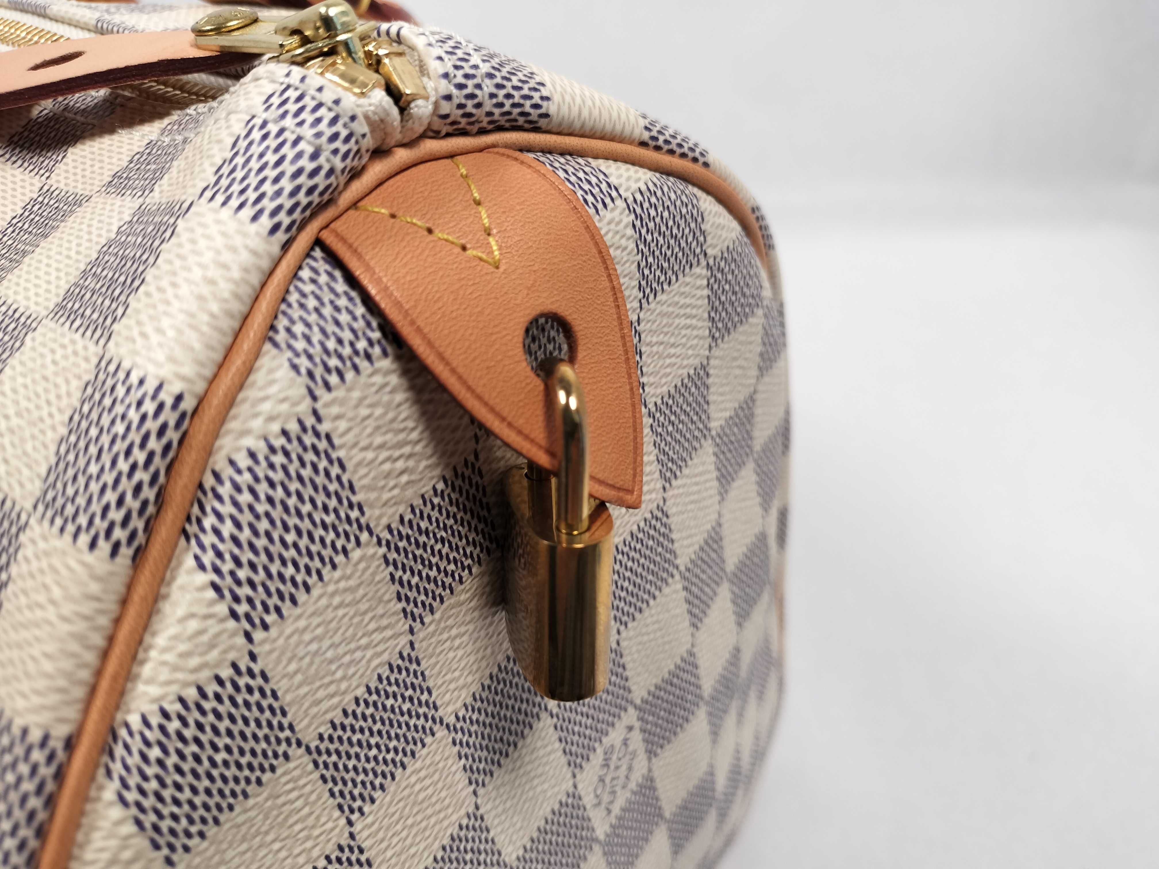 Damier Azur LV Damier Azur Speedy 30 N41533 MB3148 Boston Bag — view 10