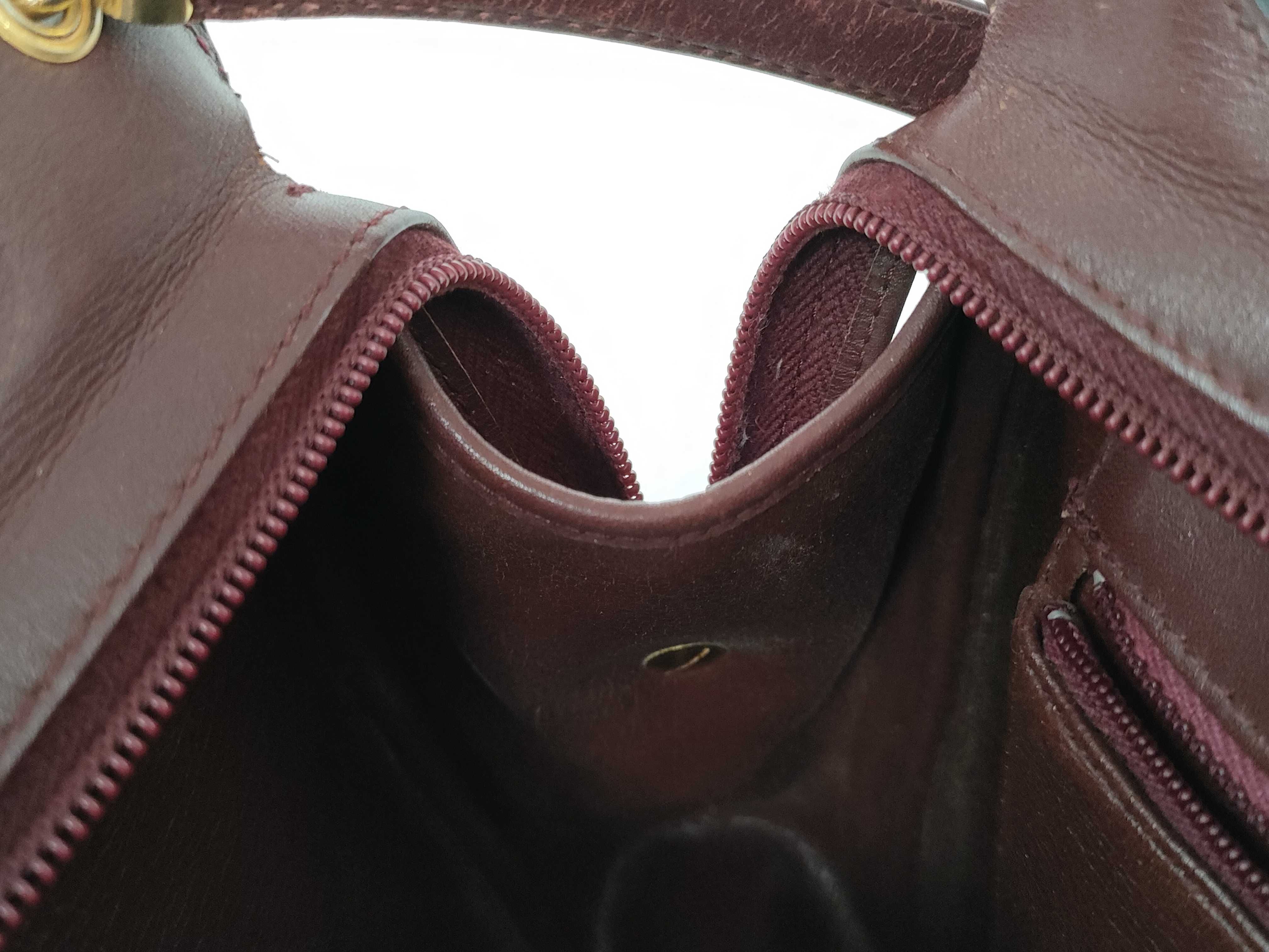 shoulder bag, leather, red. — view 10