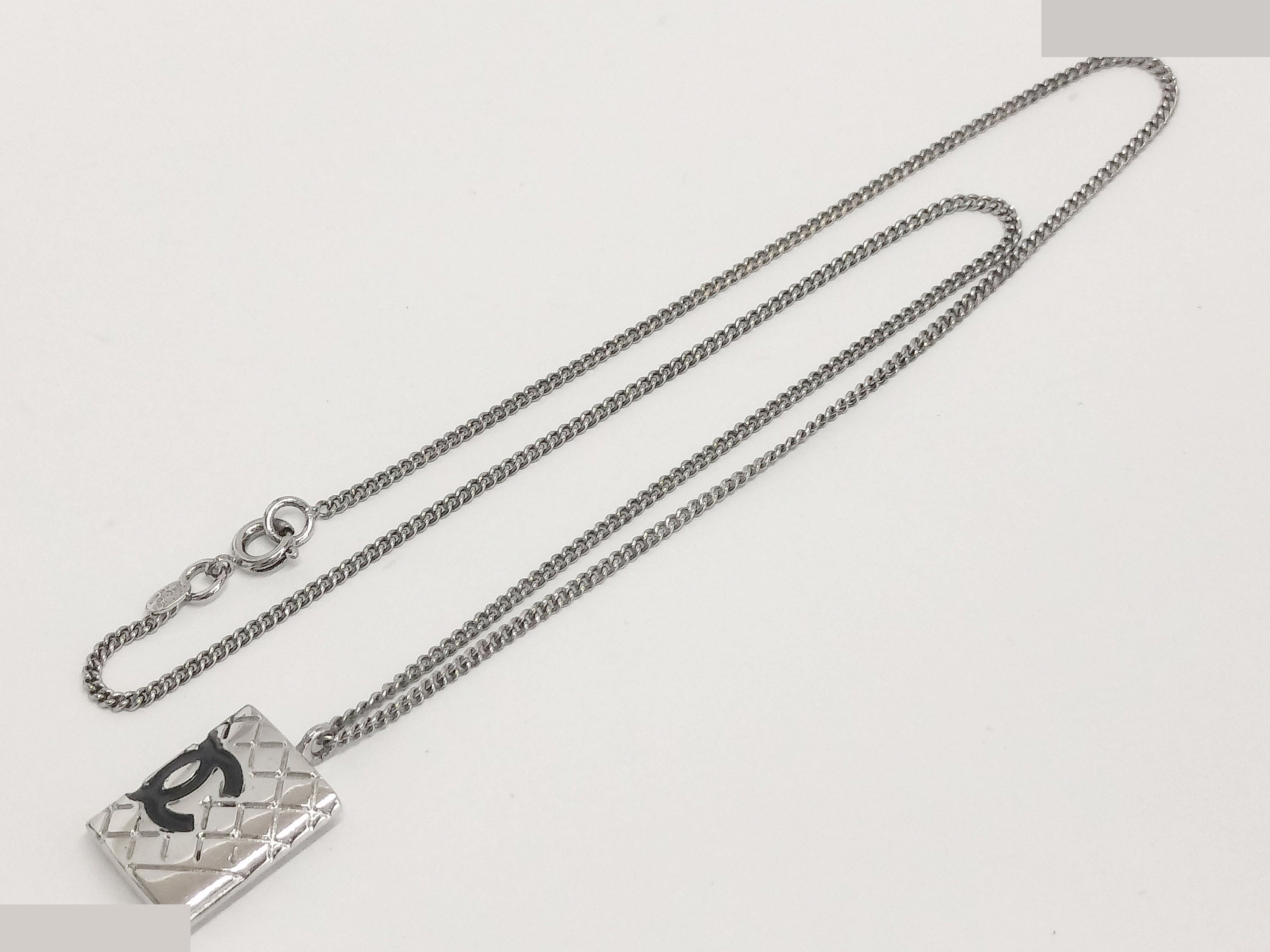 Coco Cambon Line Silver Necklace, Chain approx. 43cm — view 2