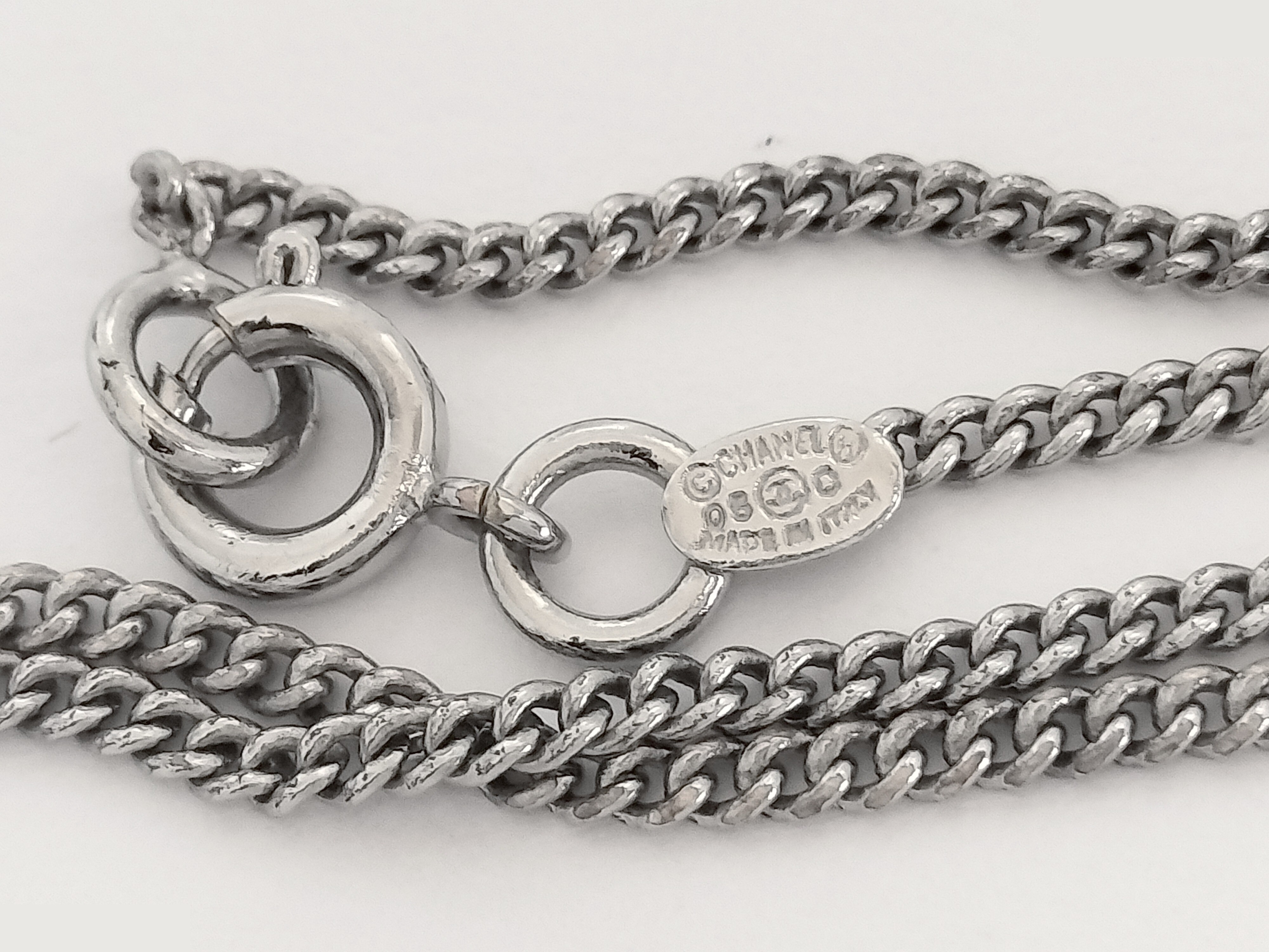 Coco Cambon Line Silver Necklace, Chain approx. 43cm — view 3