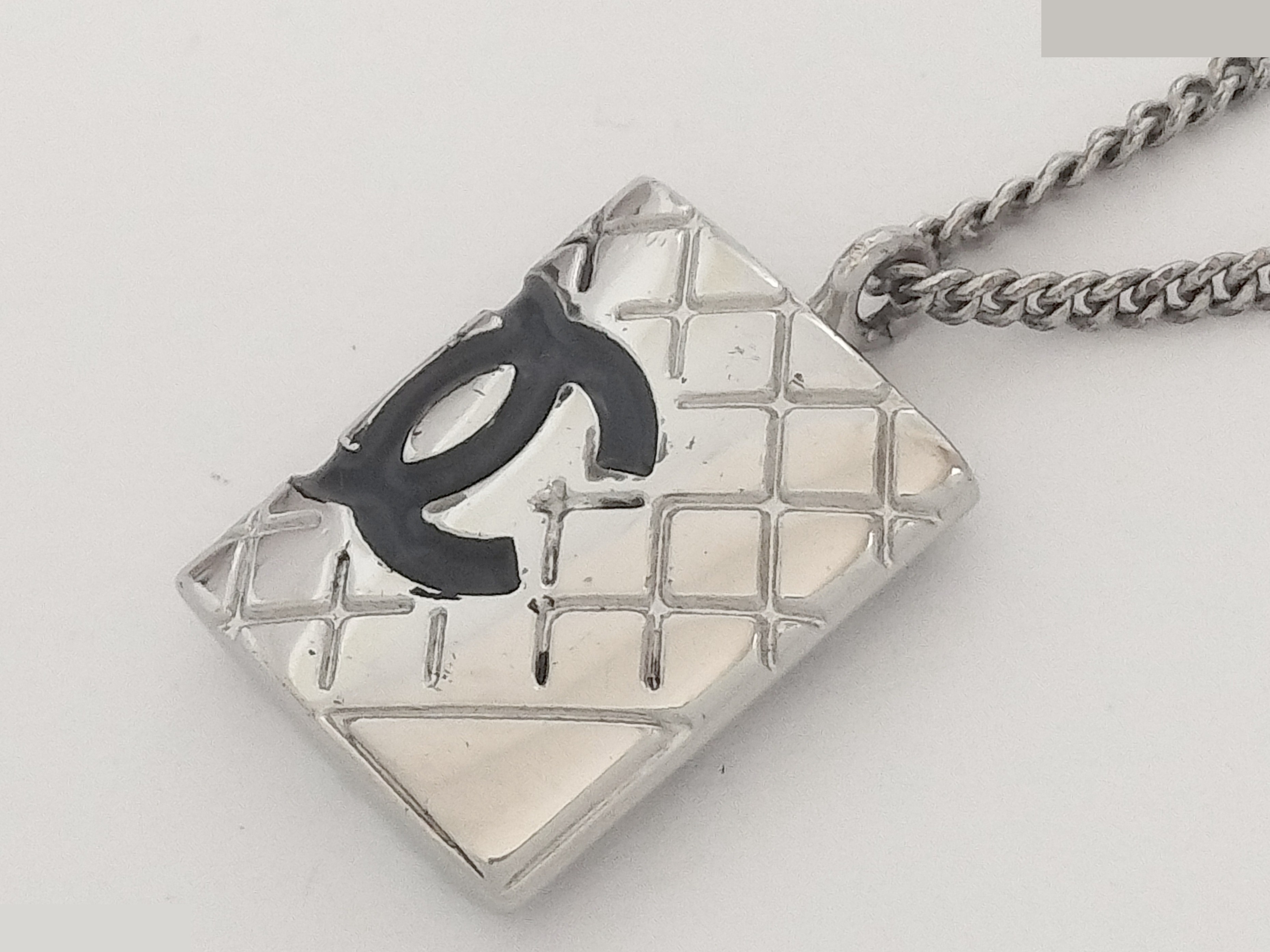 Coco Cambon Line Silver Necklace, Chain approx. 43cm — view 4