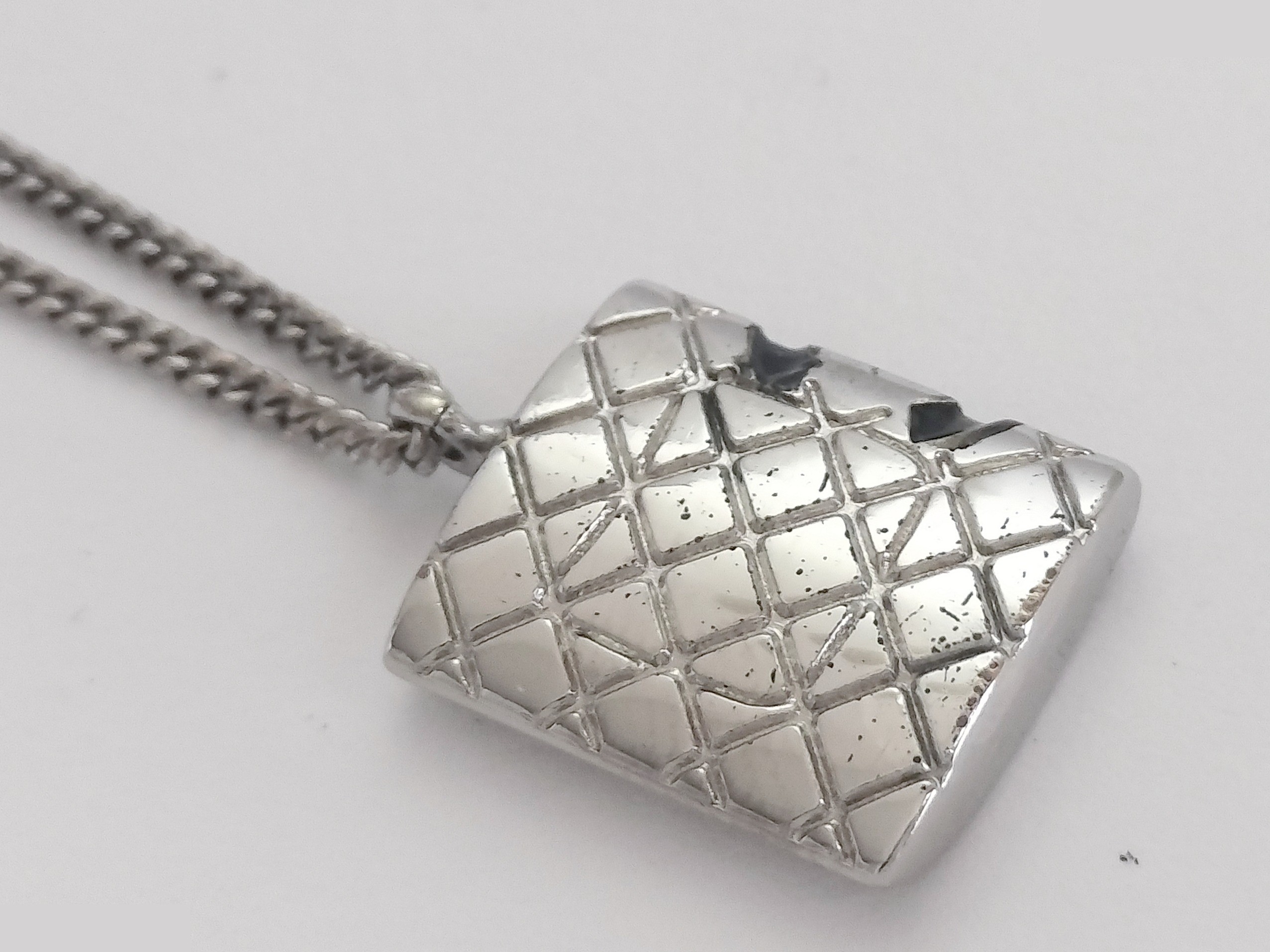 Coco Cambon Line Silver Necklace, Chain approx. 43cm — view 6
