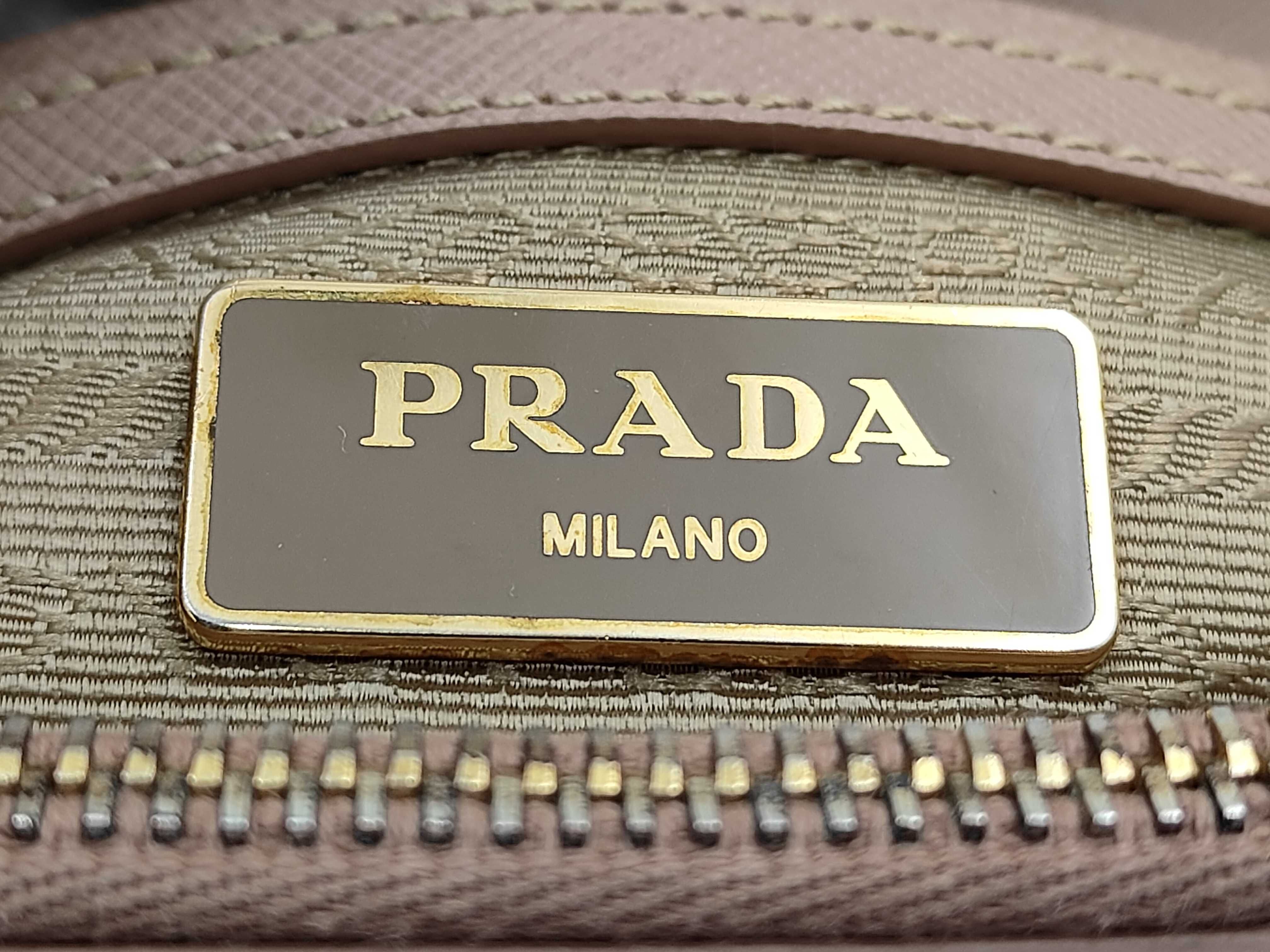 Saffiano Galleria 2-Way Handbag, Beige with Gold Hardware — view 14