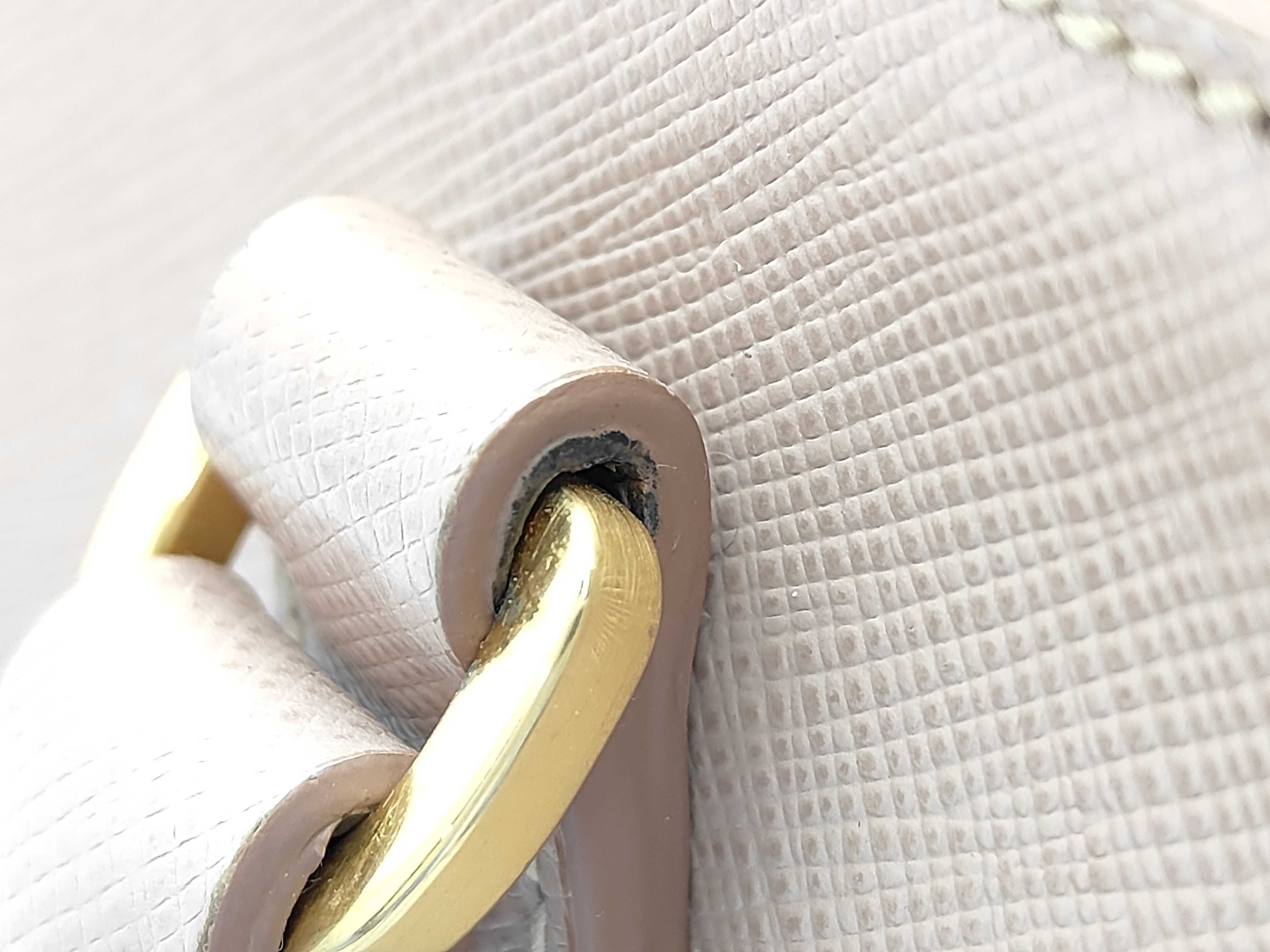 Saffiano Galleria 2-Way Handbag, Beige with Gold Hardware — view 5