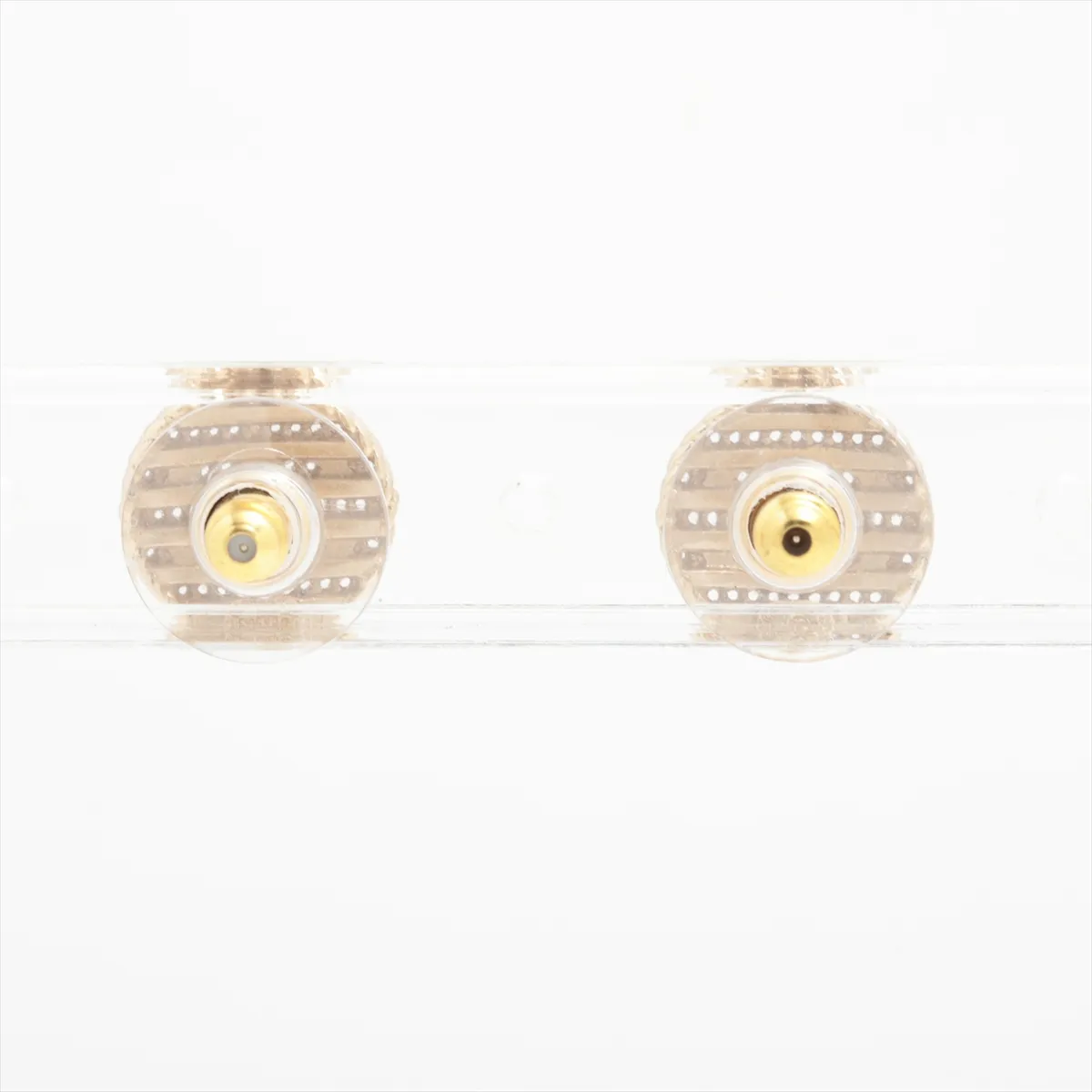 Coco Button F19C Earrings (Pair) GP Gold - — view 2