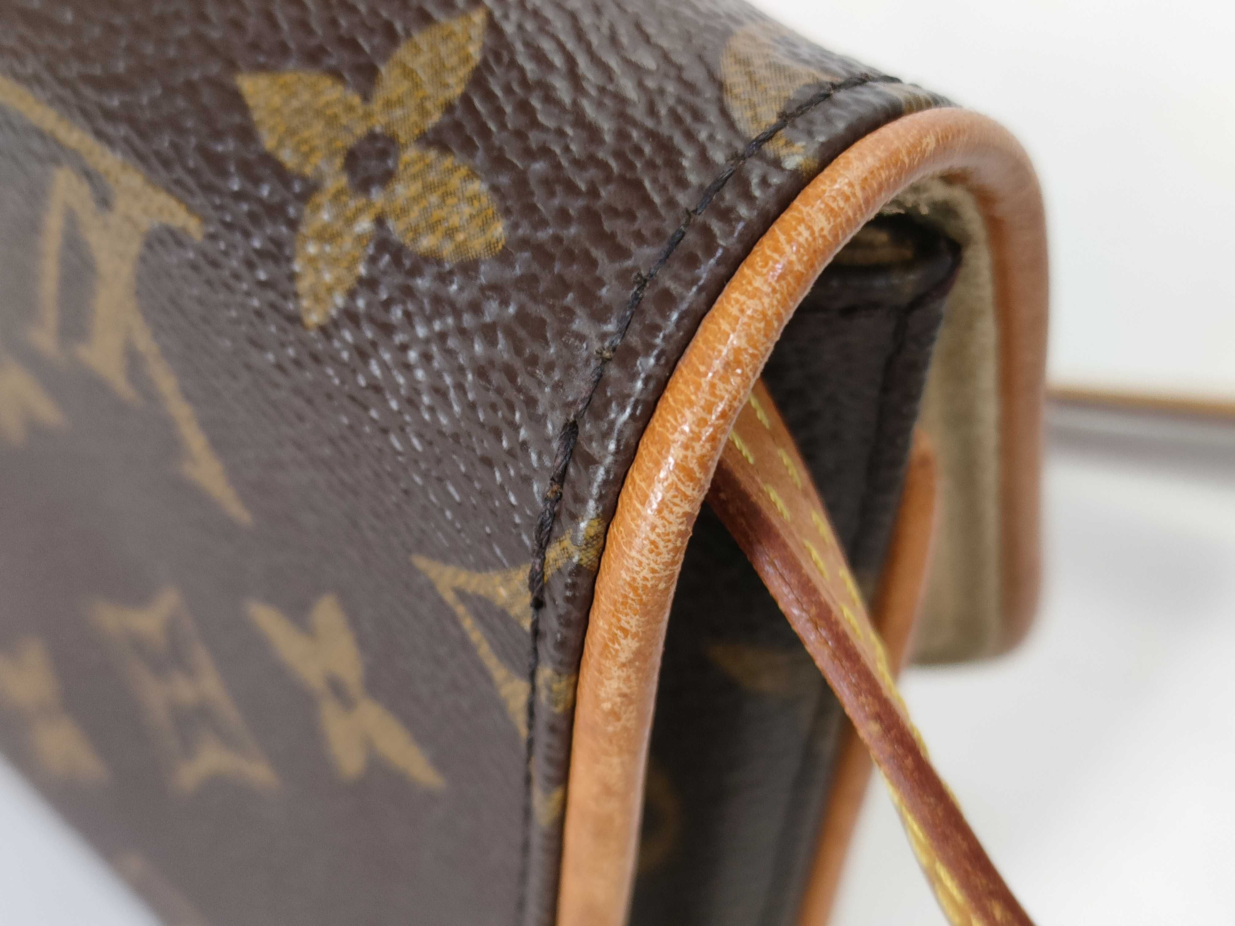 Monogram Pochette Twin PM M51854 Brown SD1010 Pouch — view 15