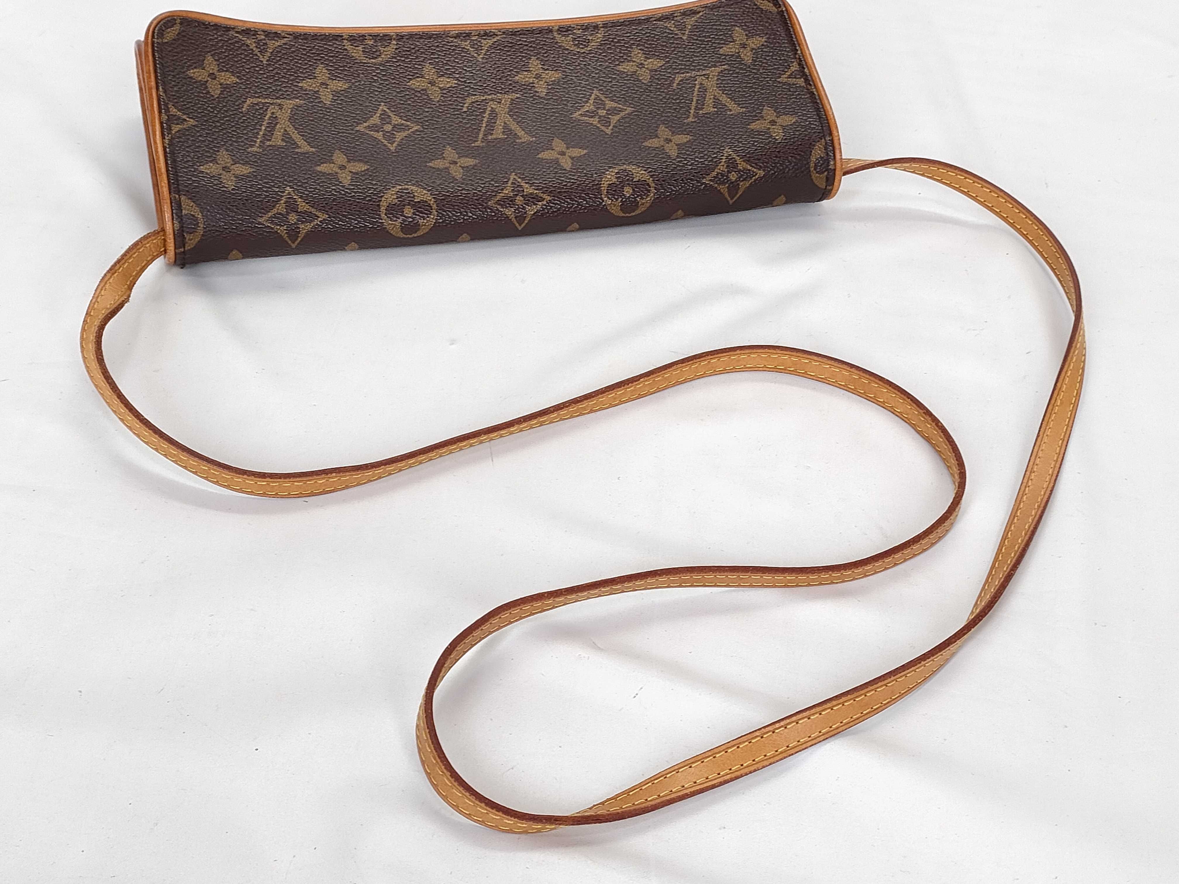 Monogram Pochette Twin PM M51854 Brown SD1010 Pouch — view 3