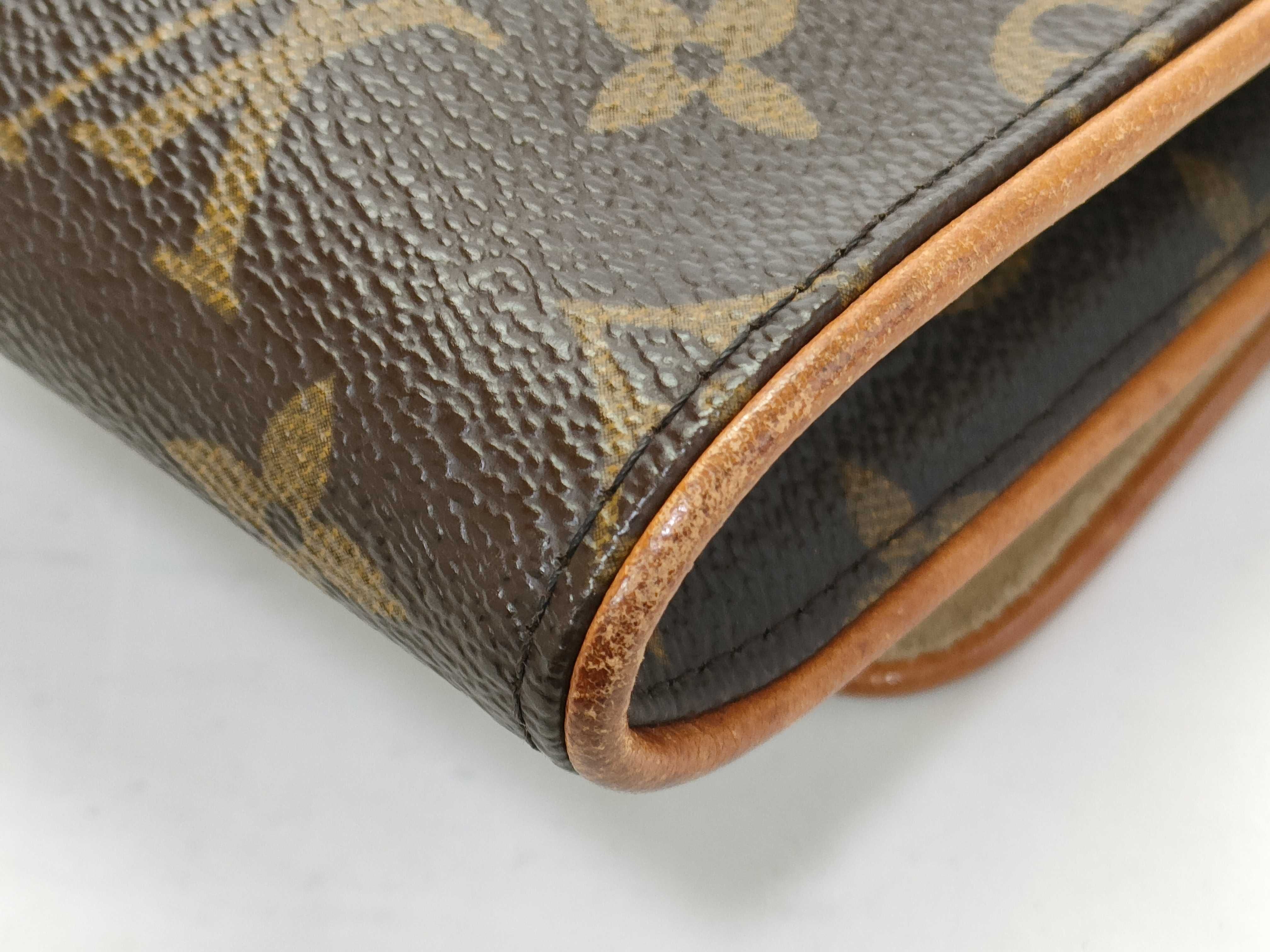 Monogram Pochette Twin PM M51854 Brown SD1010 Pouch — view 6