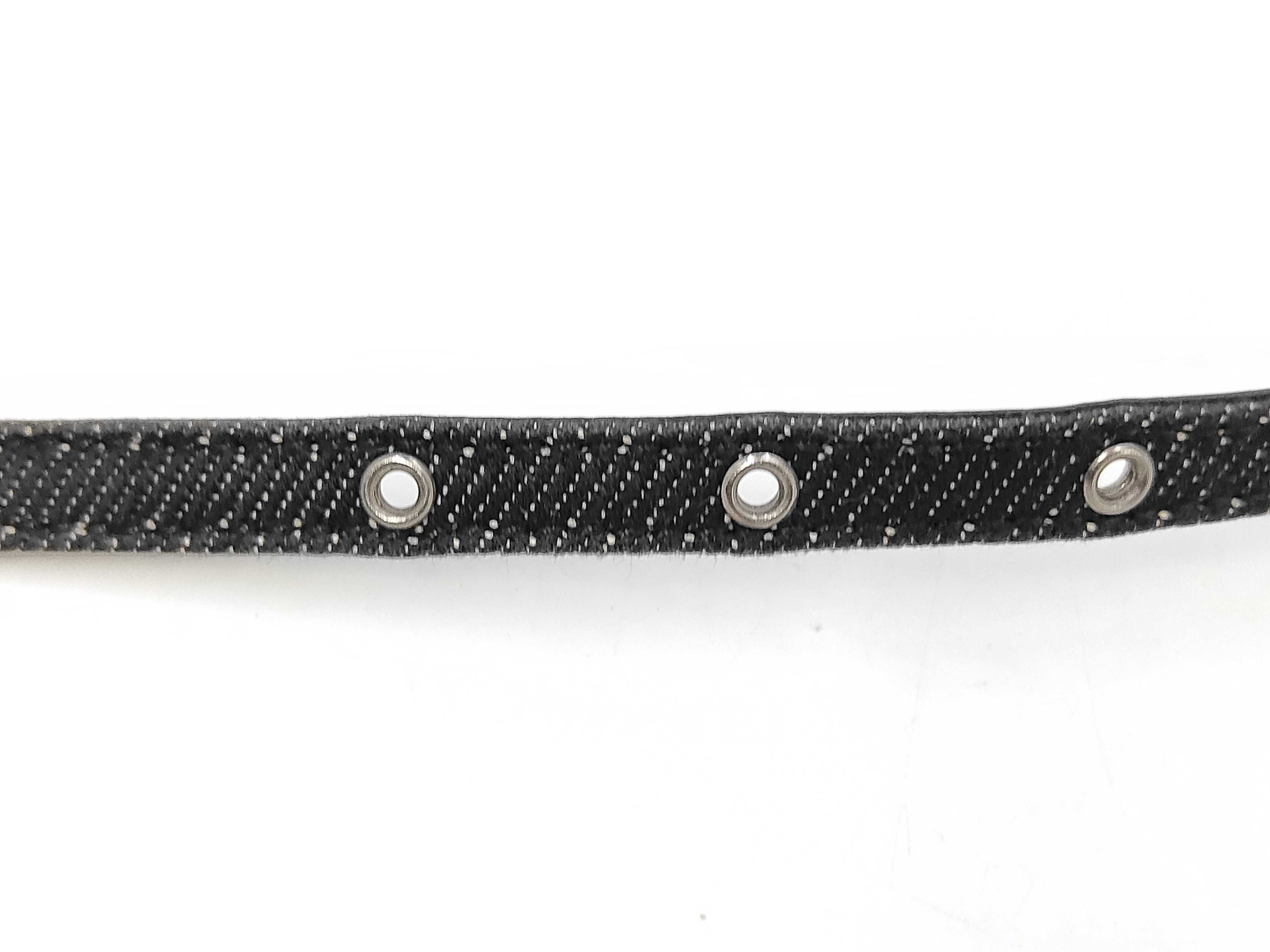 belt, denim, black, 90725・1450・70 belt — view 3