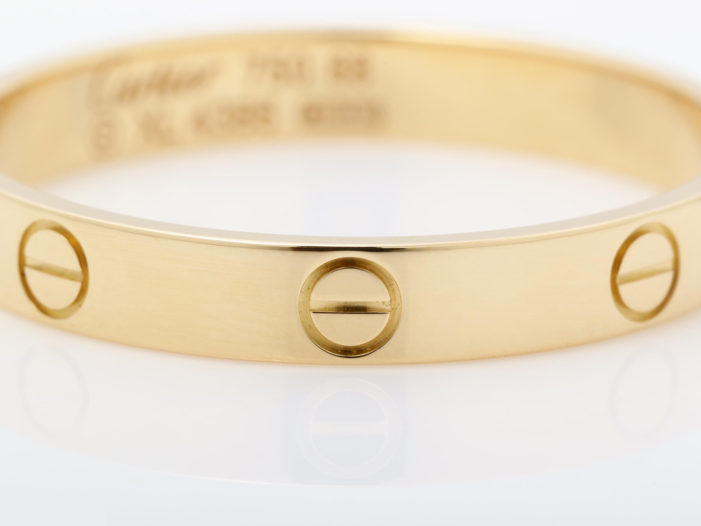 Mini Love Ring, #68 stamped / actual size #27, 750PG, 4.0g, width approximately 3.5mm — view 2