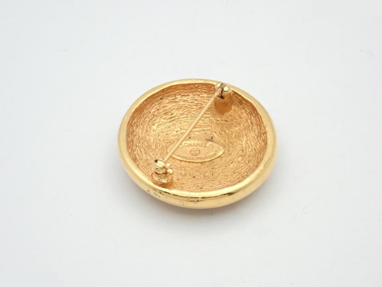 Coco Mark Gold Brooch — view 2
